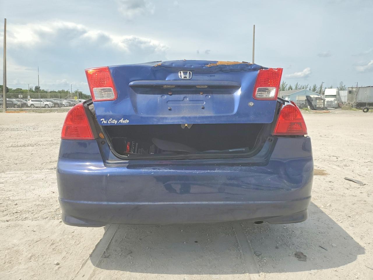 2004 Honda Civic Ex Синий vin: 1HGES268X4L015099
