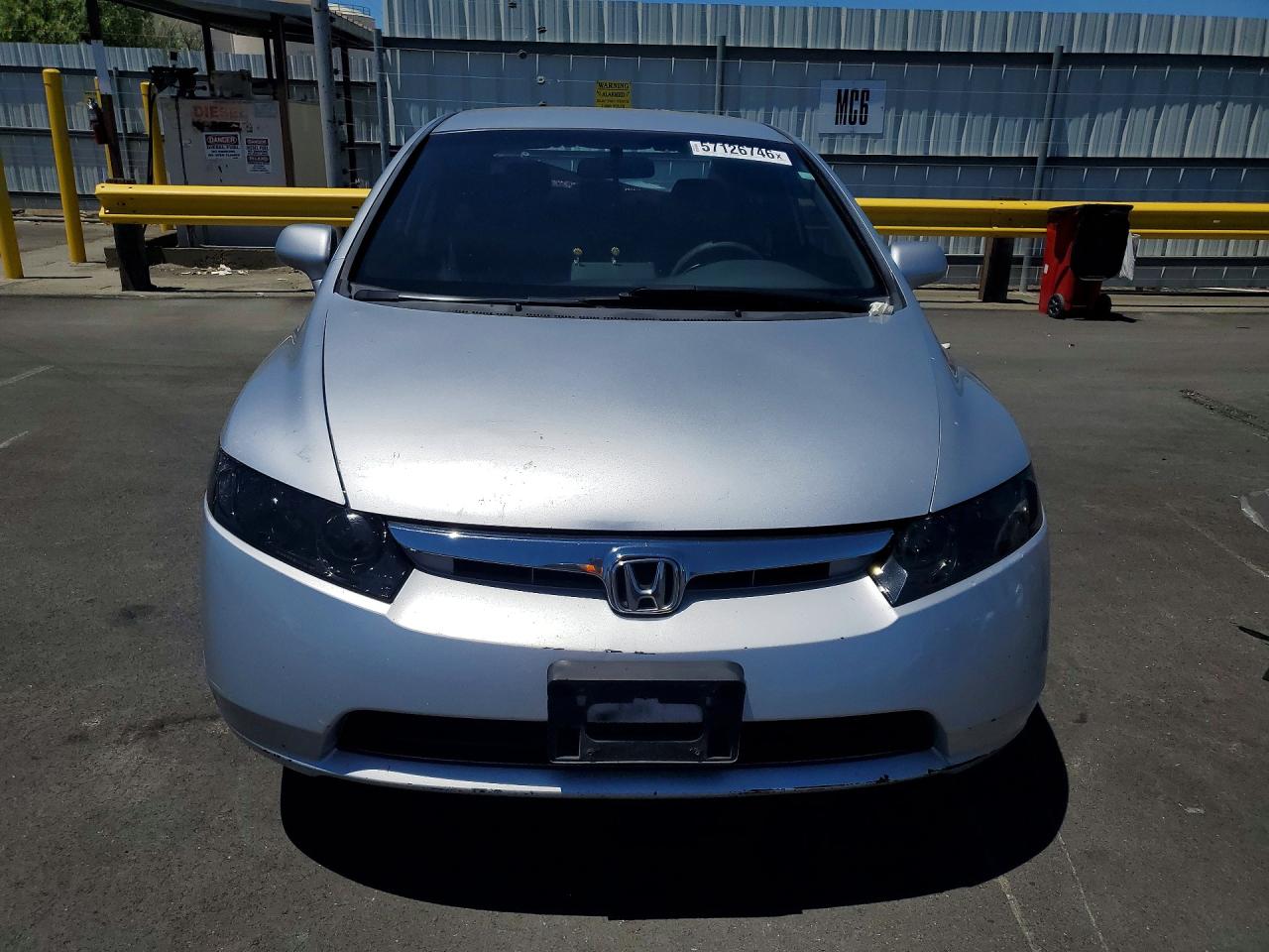 2007 Honda Civic Lx Silver vin: 1HGFA15507L080153