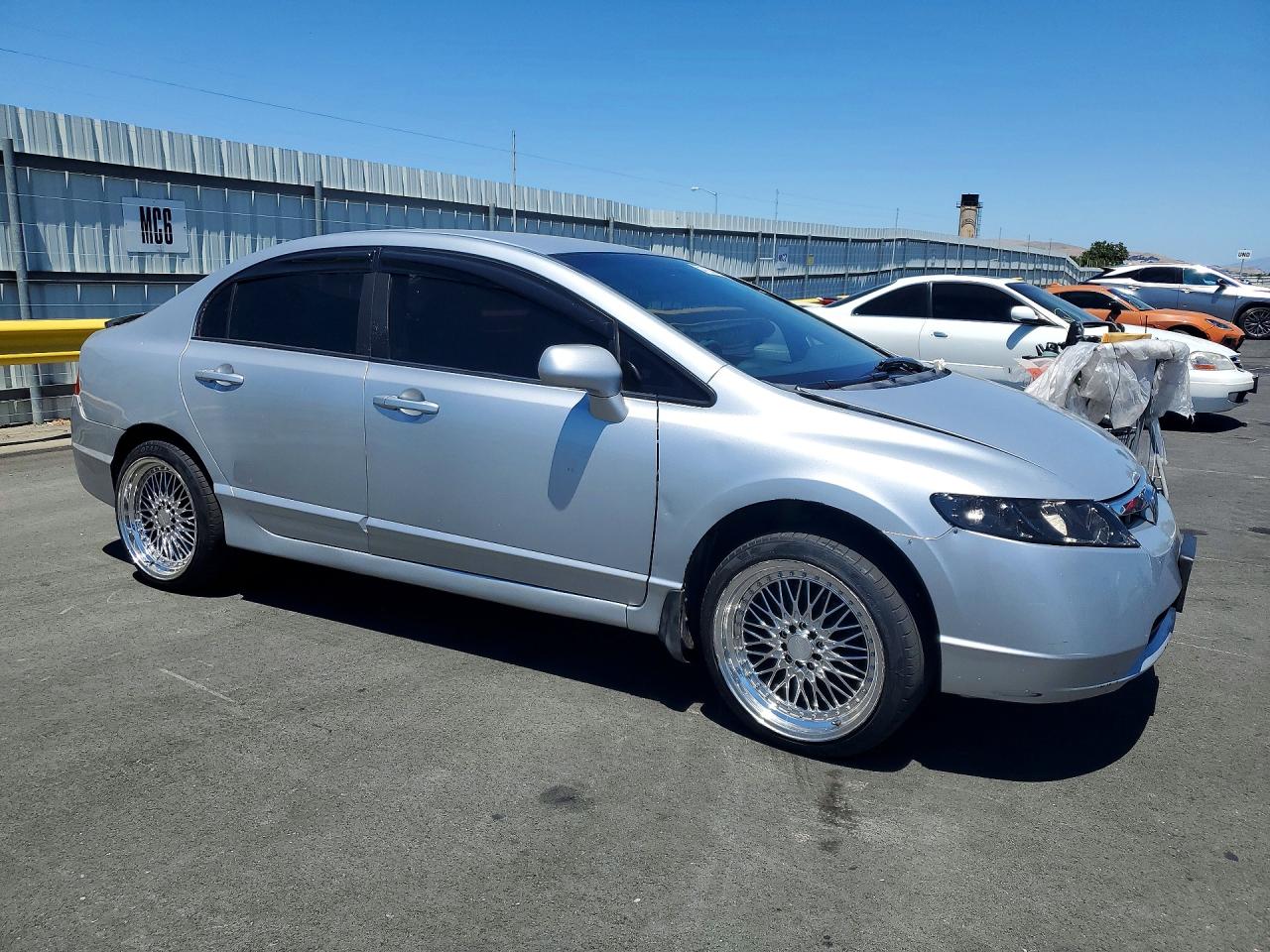 2007 Honda Civic Lx Silver vin: 1HGFA15507L080153
