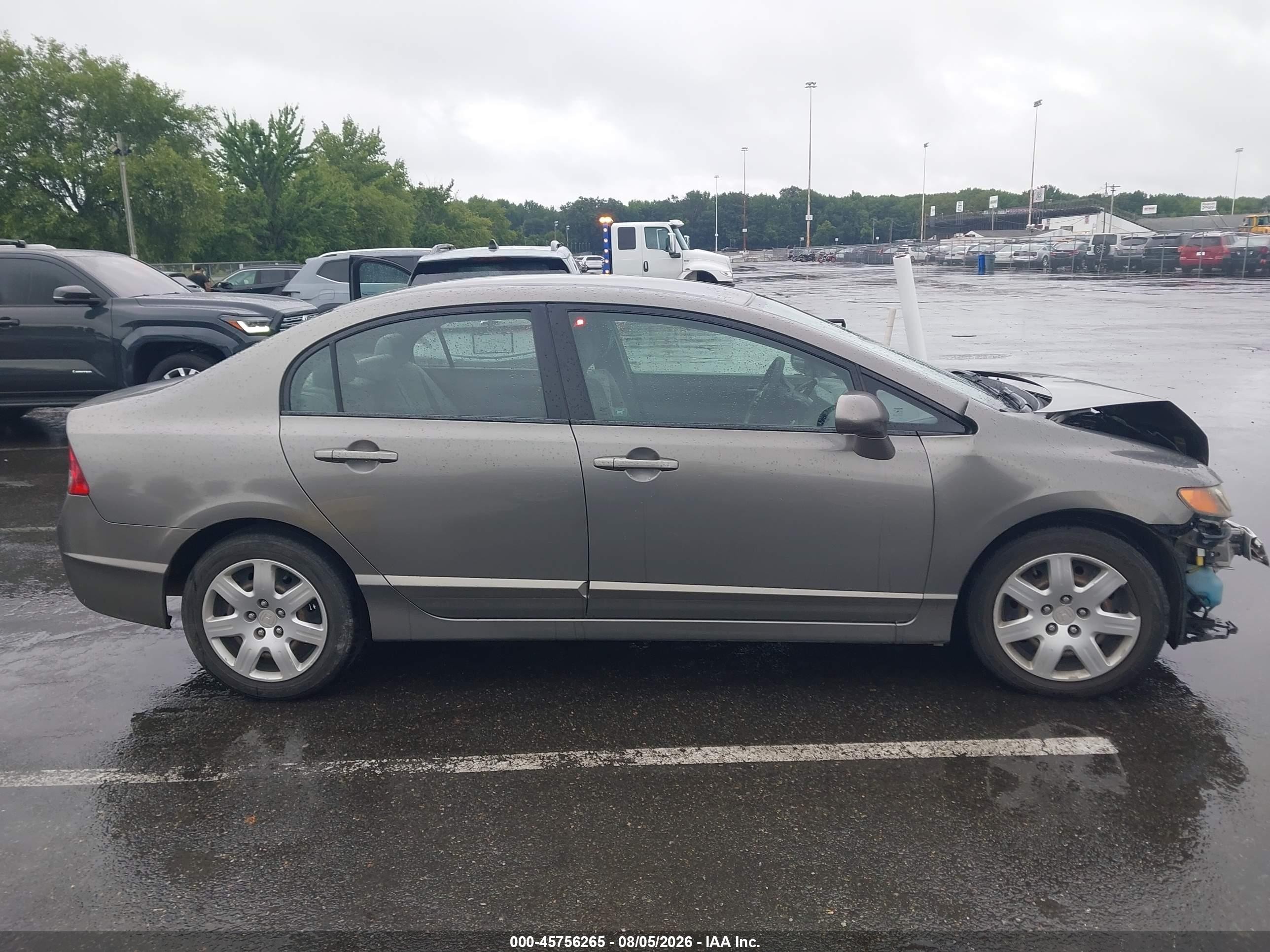 2007 Honda Civic Lx Gray vin: 1HGFA15507L114978