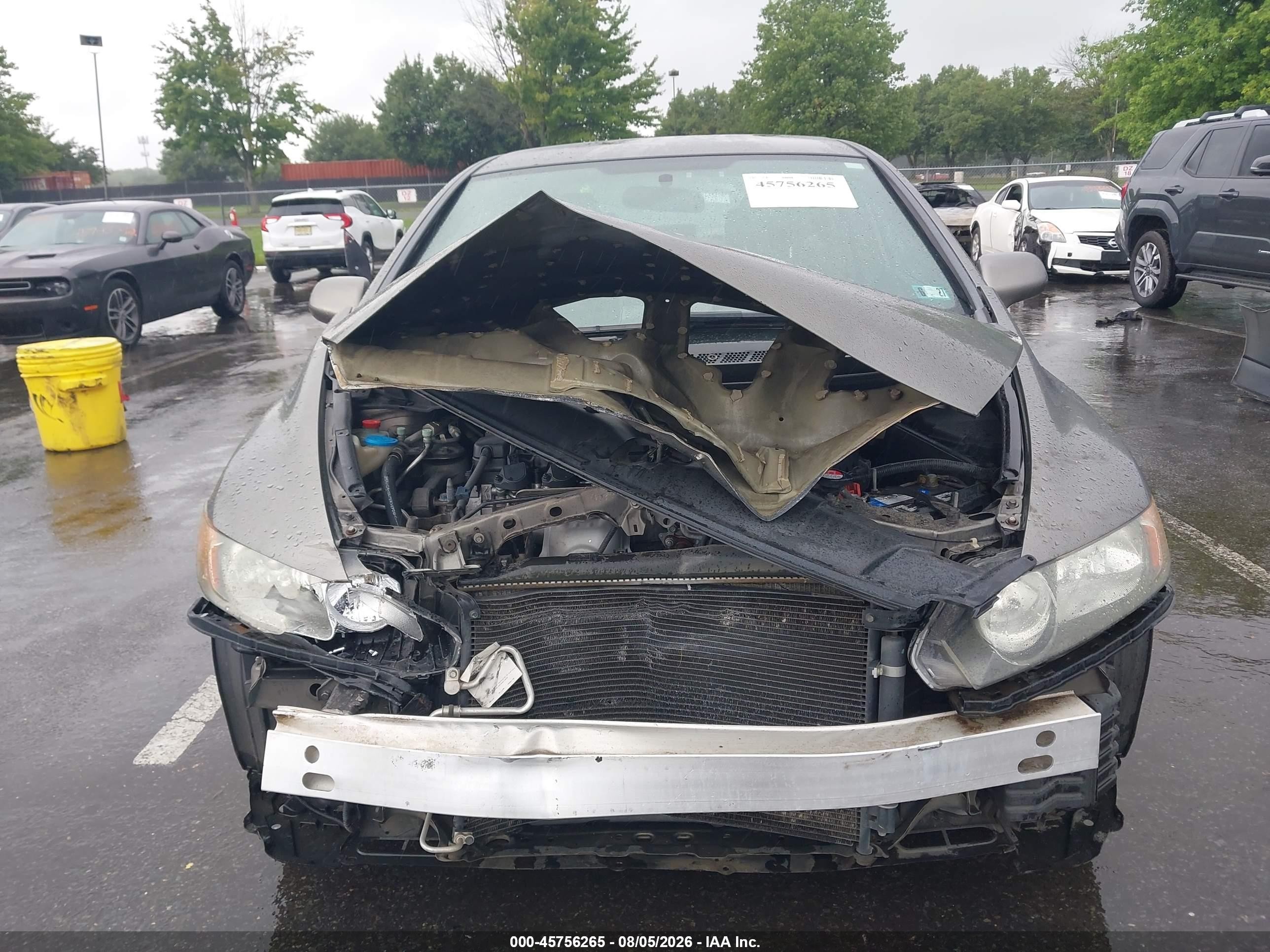 2007 Honda Civic Lx Gray vin: 1HGFA15507L114978