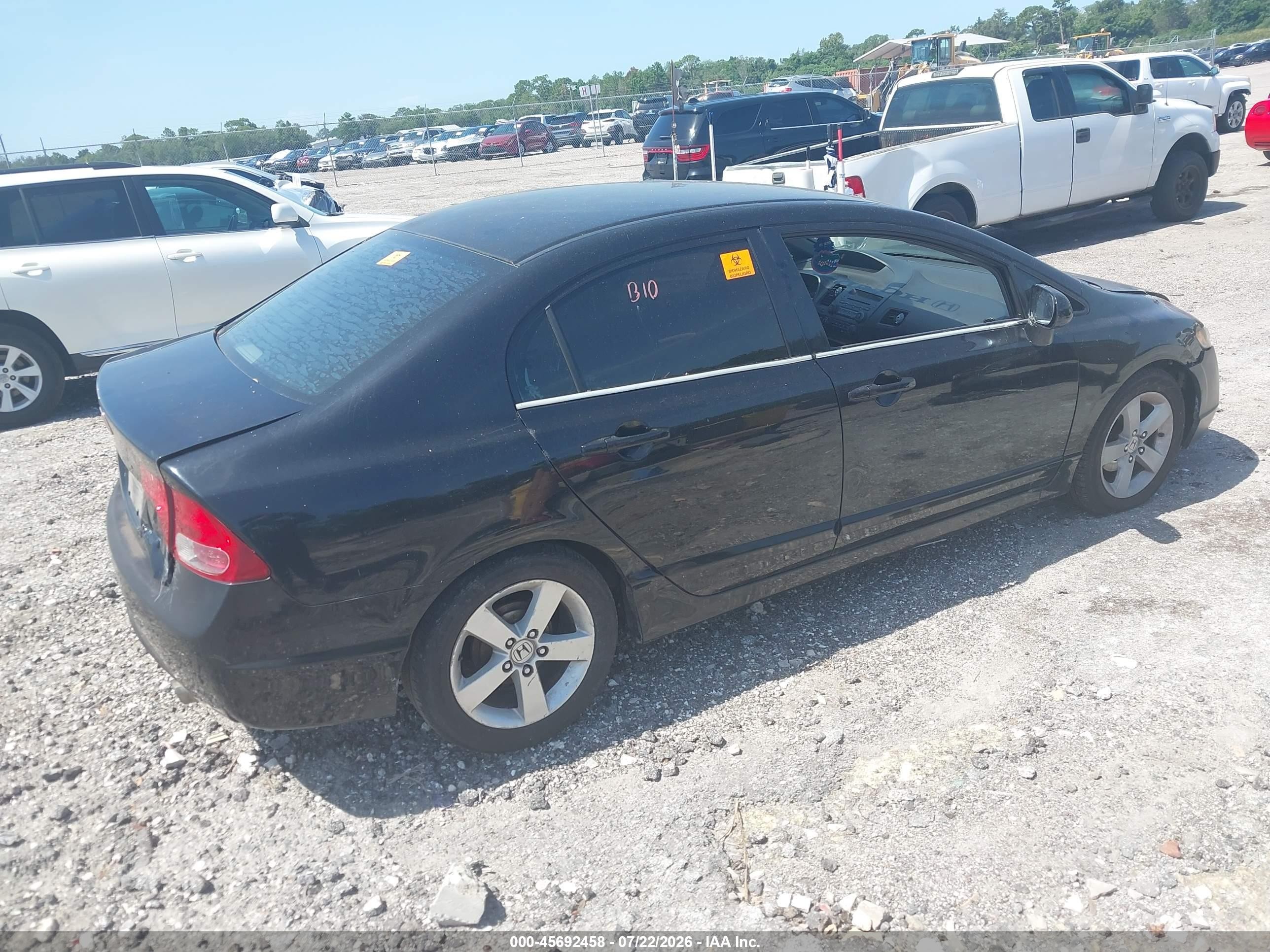 2008 Honda Civic Lx Black vin: 1HGFA15508L069333