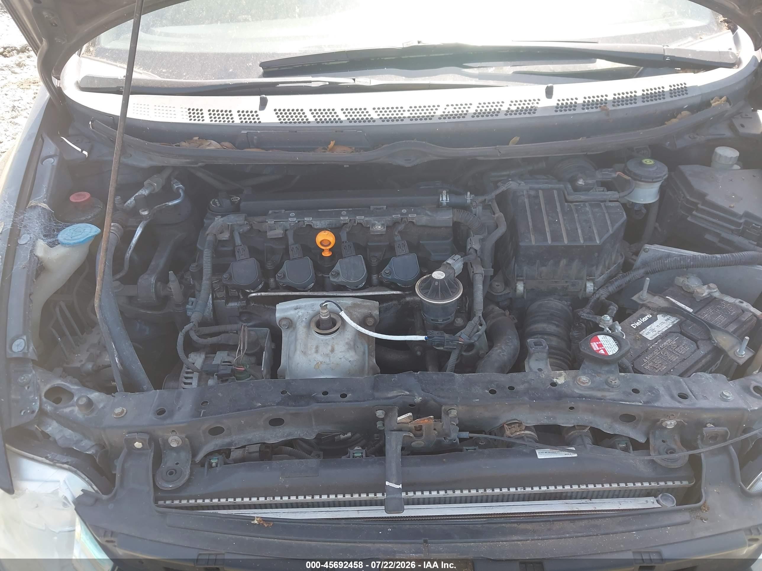 2008 Honda Civic Lx Black vin: 1HGFA15508L069333
