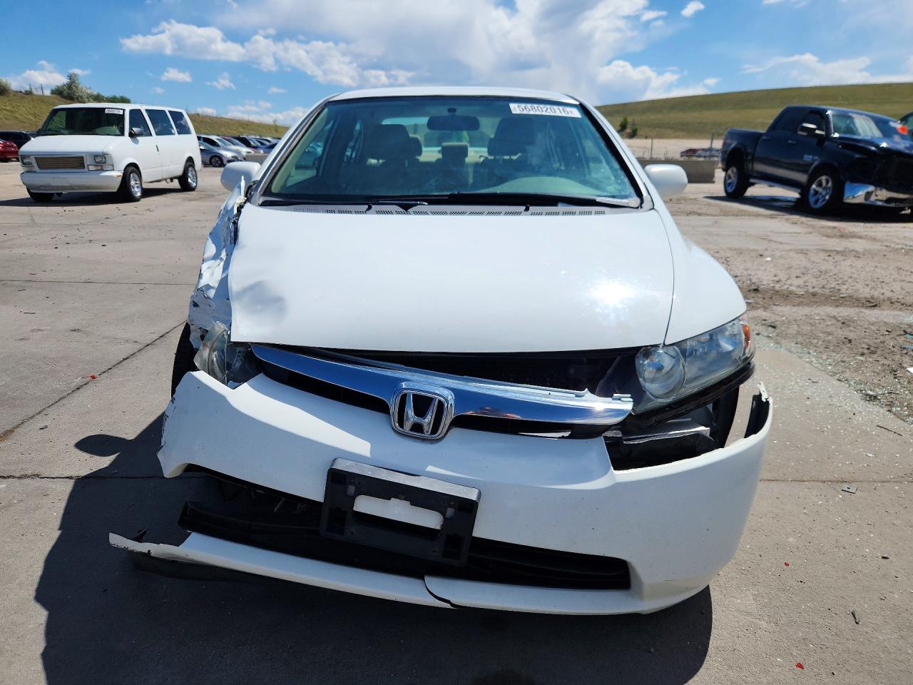 2006 Honda Civic Lx White vin: 1HGFA15516L120710