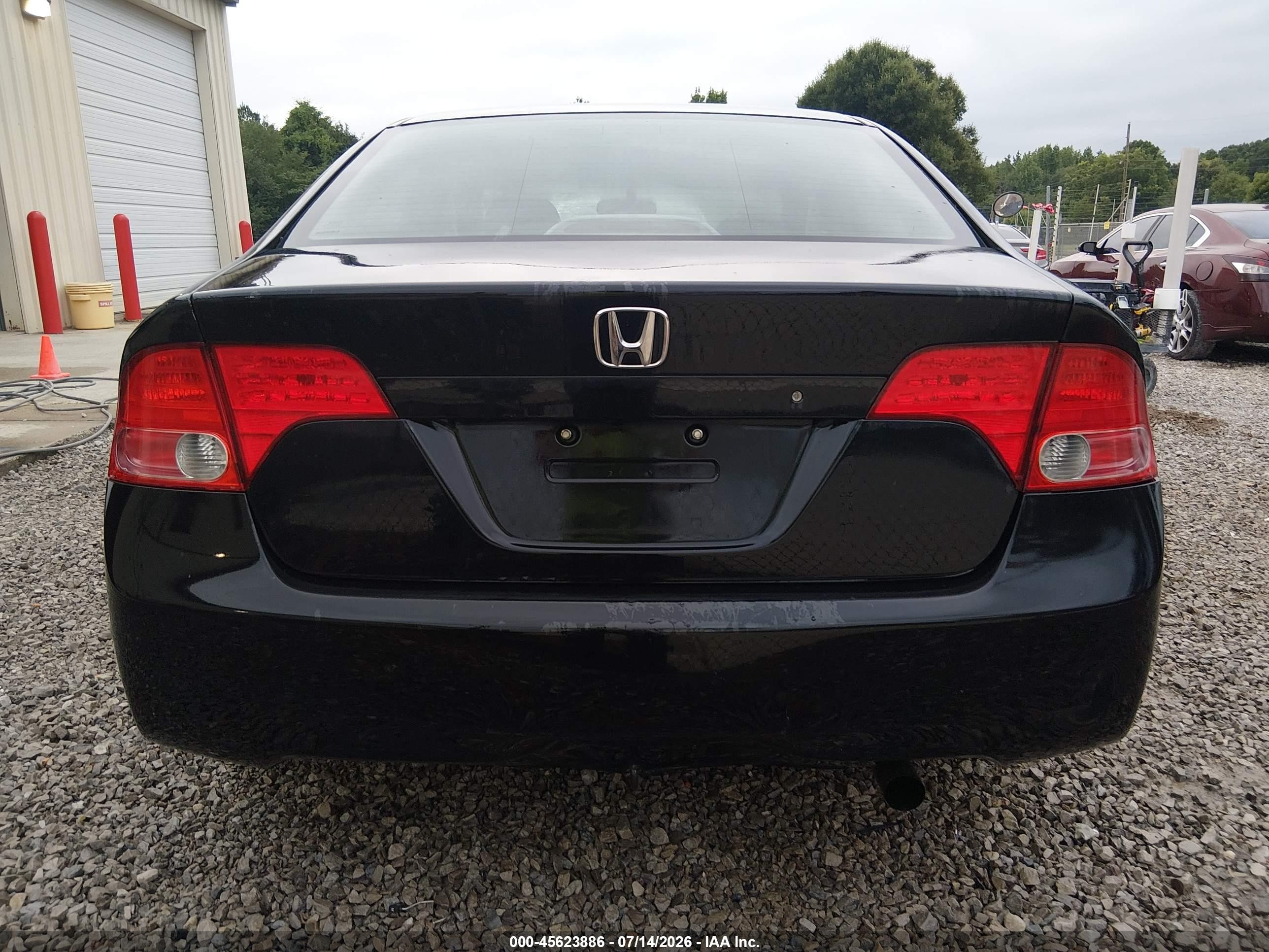 2008 Honda Civic Lx Black vin: 1HGFA15518L069339