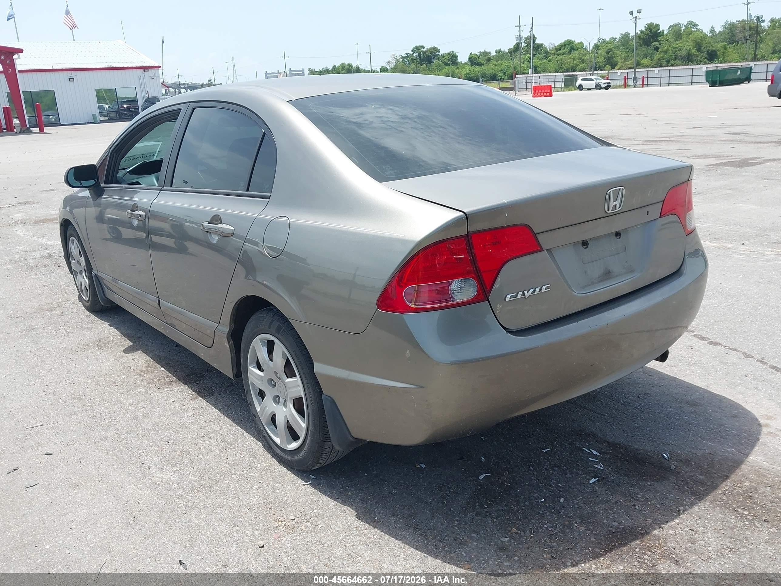 2007 Honda Civic Lx Серый vin: 1HGFA15527L087136