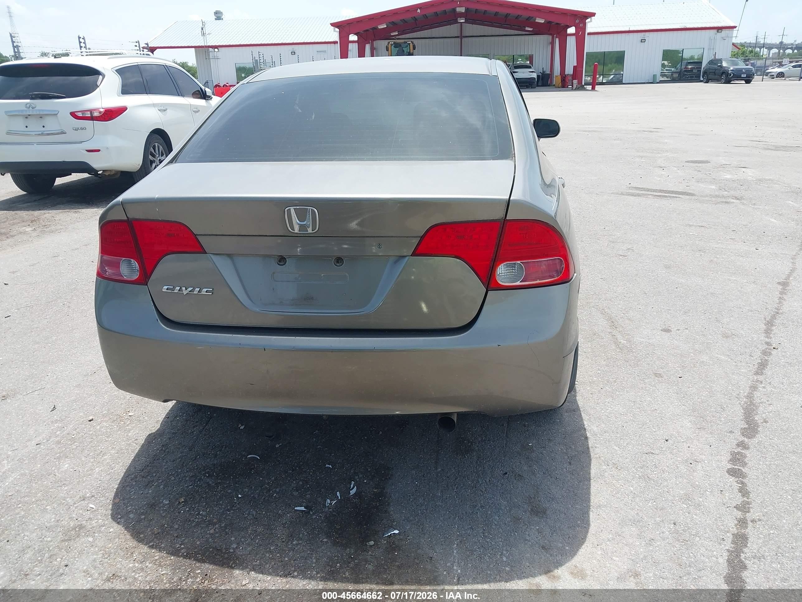 2007 Honda Civic Lx Серый vin: 1HGFA15527L087136
