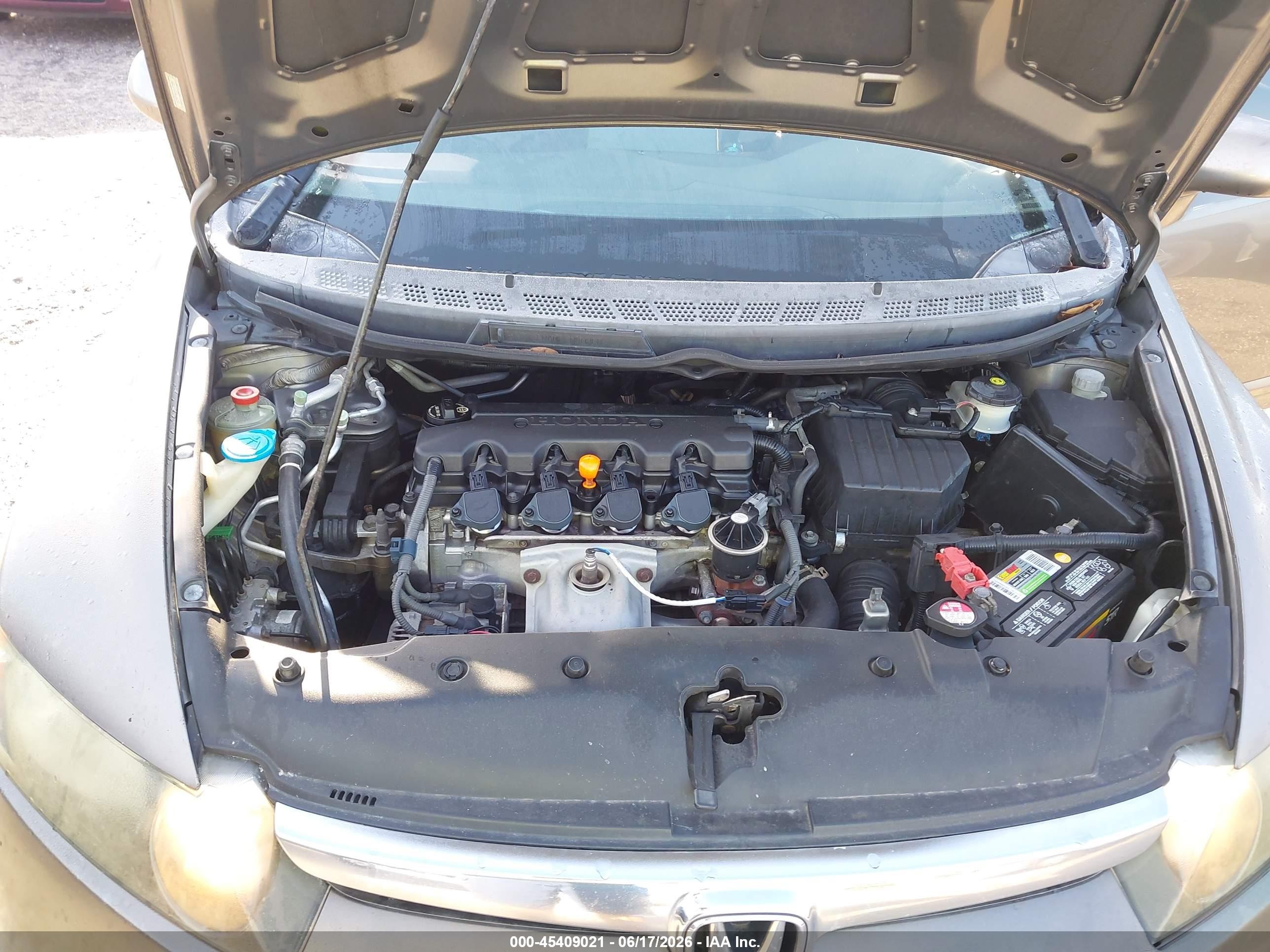 2008 Honda Civic Lx Gray vin: 1HGFA15528L007206