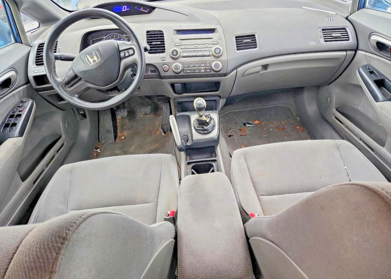 2008 Honda Civic Lx 4d Sedan Blue vin: 1HGFA15528L054574