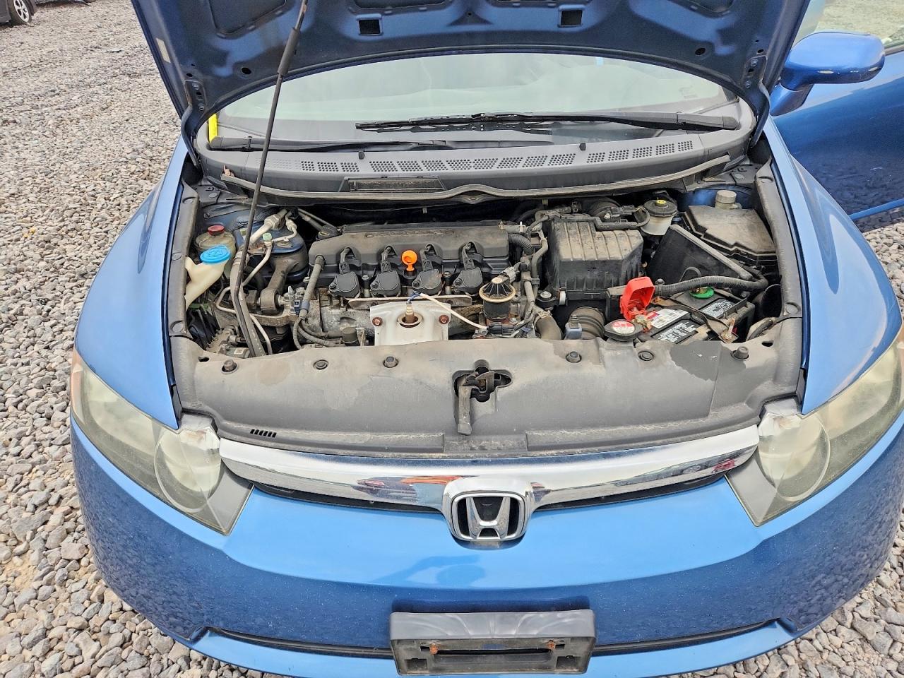 2008 Honda Civic Lx 4d Sedan Blue vin: 1HGFA15528L054574