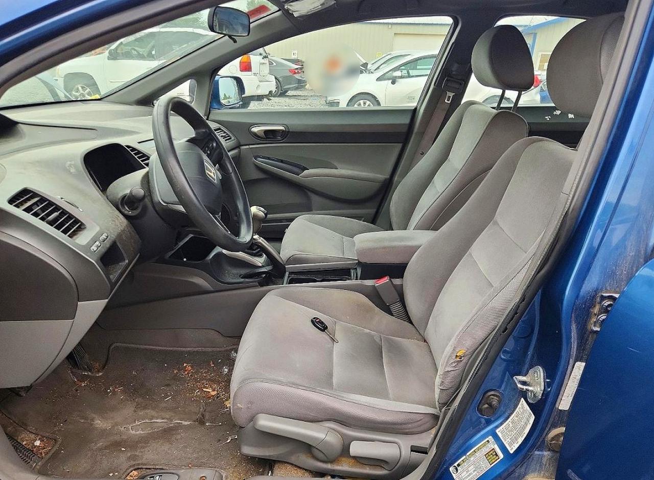 2008 Honda Civic Lx 4d Sedan Blue vin: 1HGFA15528L054574