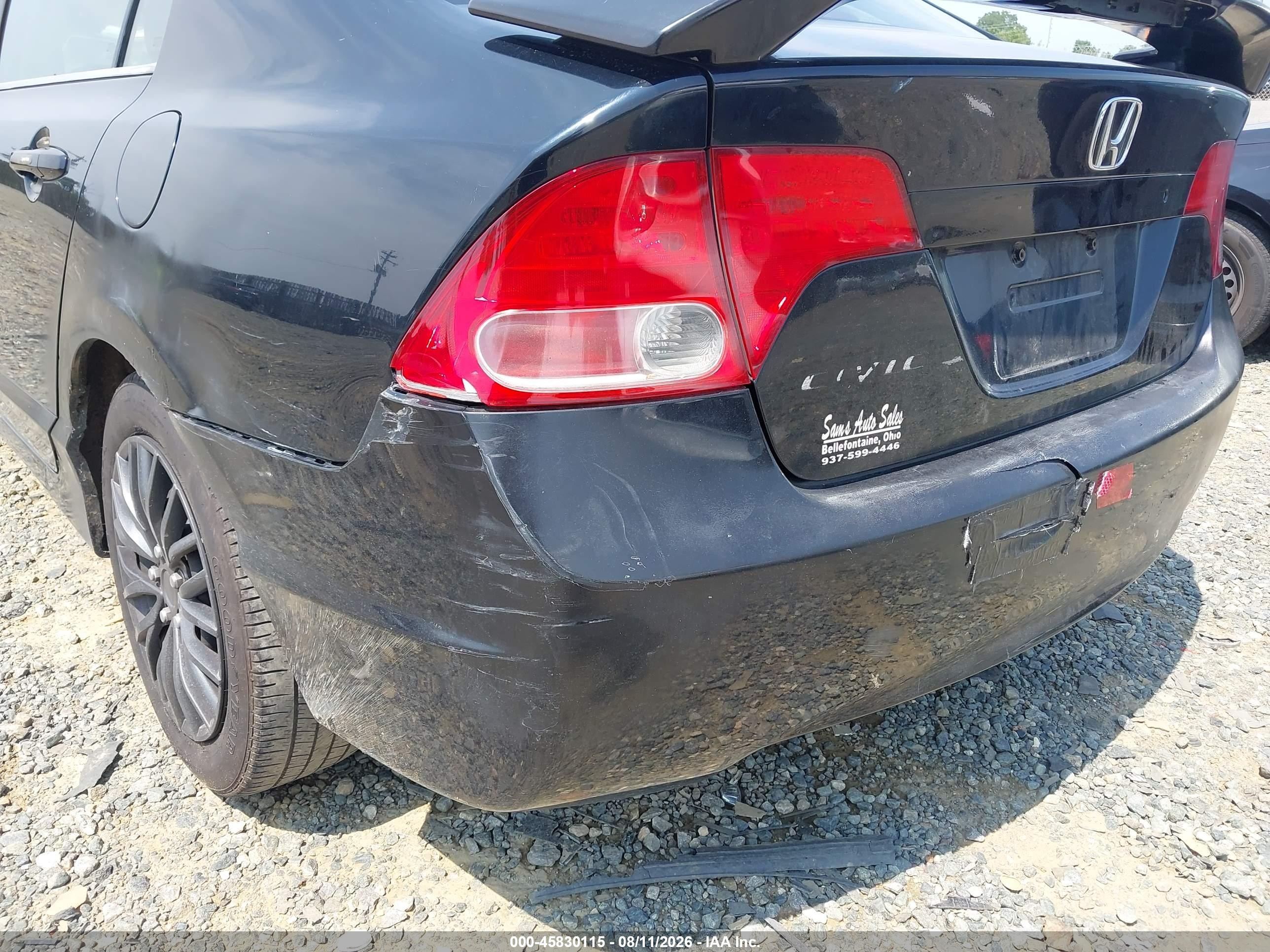 2006 Honda Civic Lx Black vin: 1HGFA15536L121258