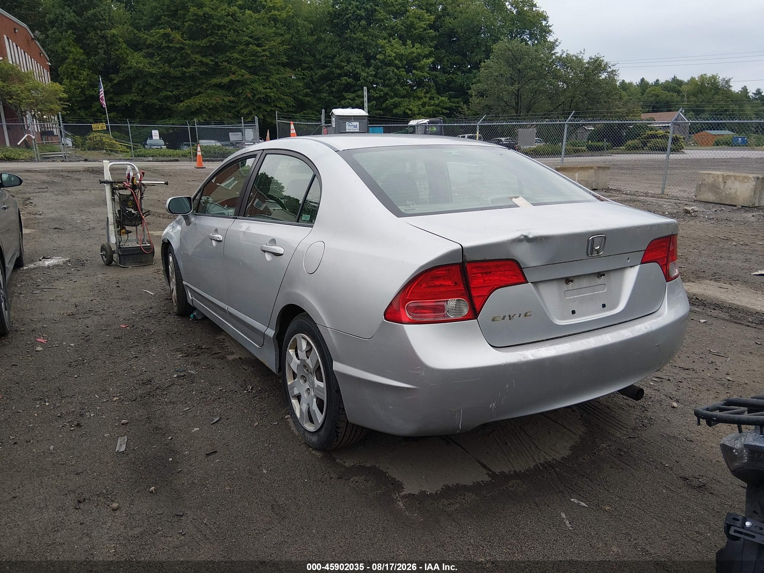 2007 Honda Civic Lx Silver vin: 1HGFA15537L052377
