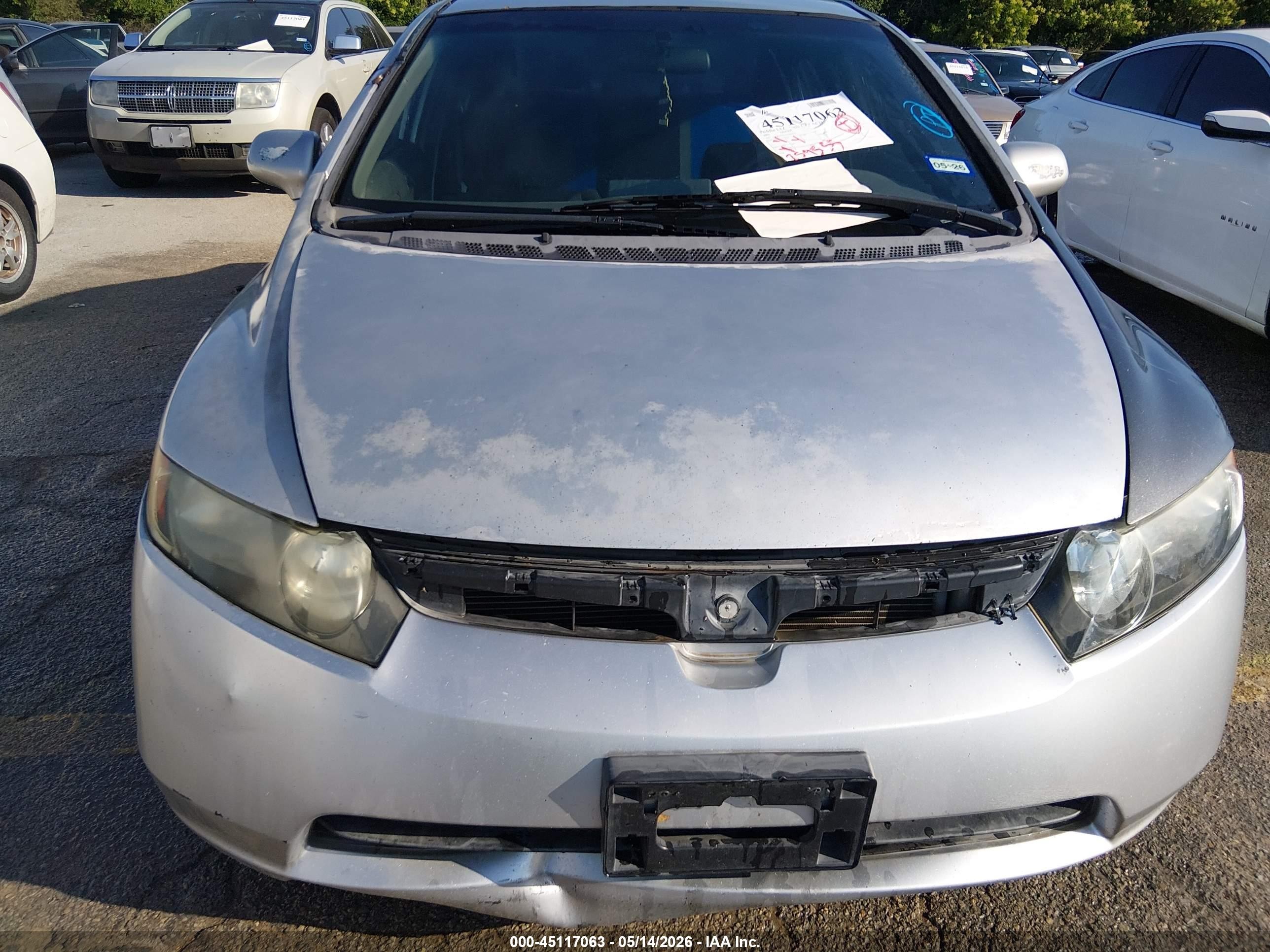 2007 Honda Civic Lx Silver vin: 1HGFA15537L100122