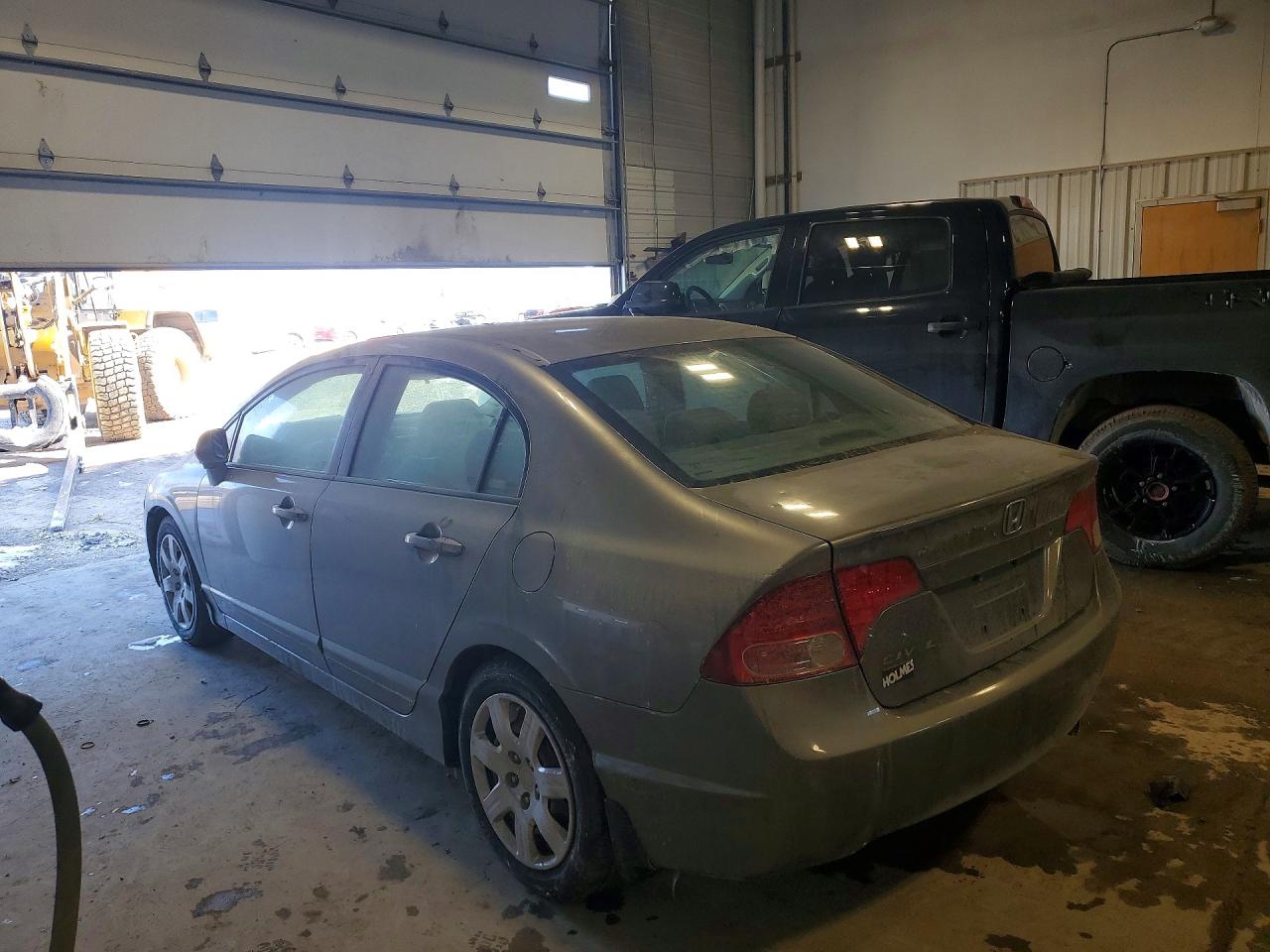 2007 Honda Civic Lx Gray vin: 1HGFA15537L125151