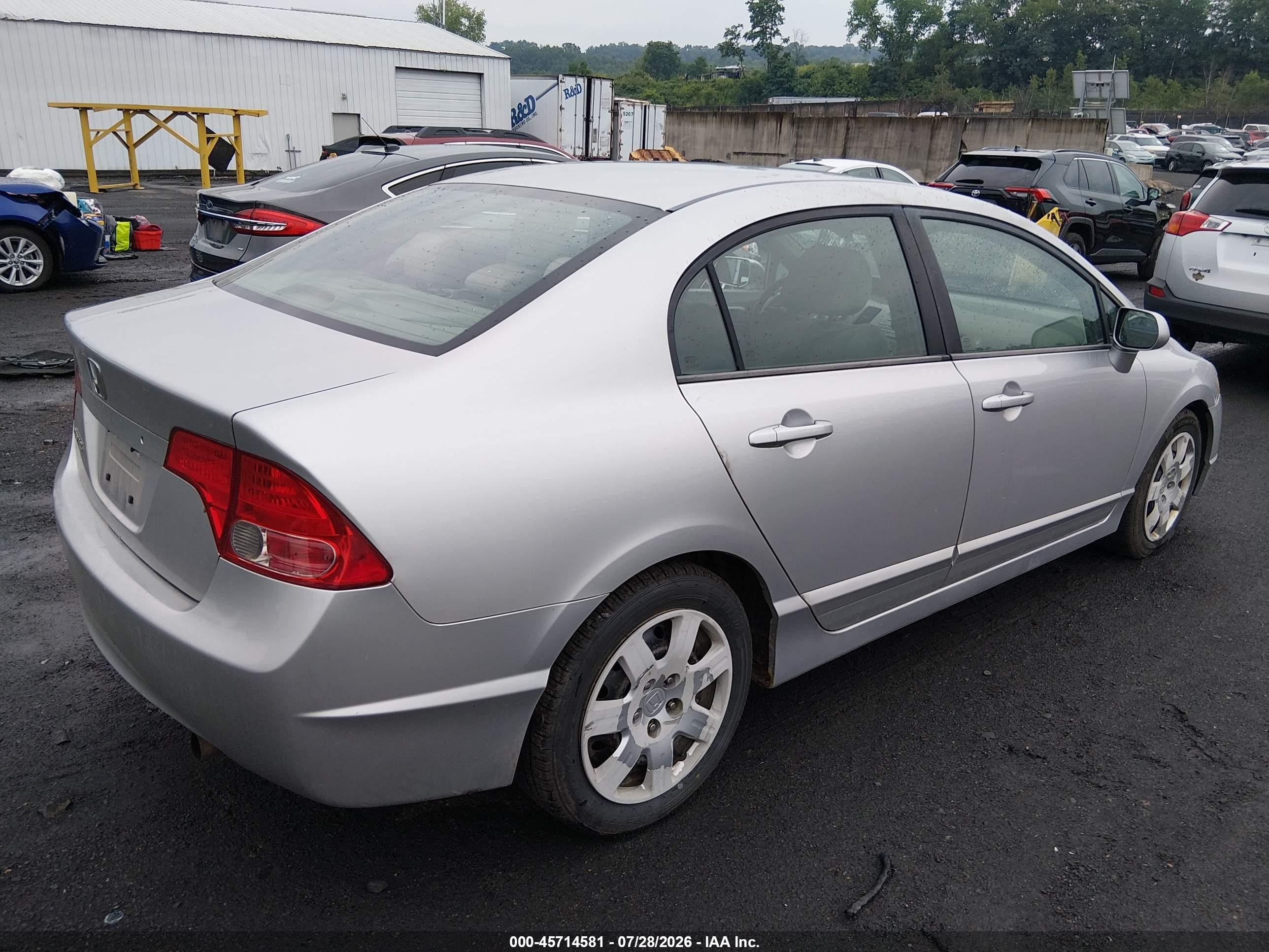 2006 Honda Civic Lx Silver vin: 1HGFA15546L120555