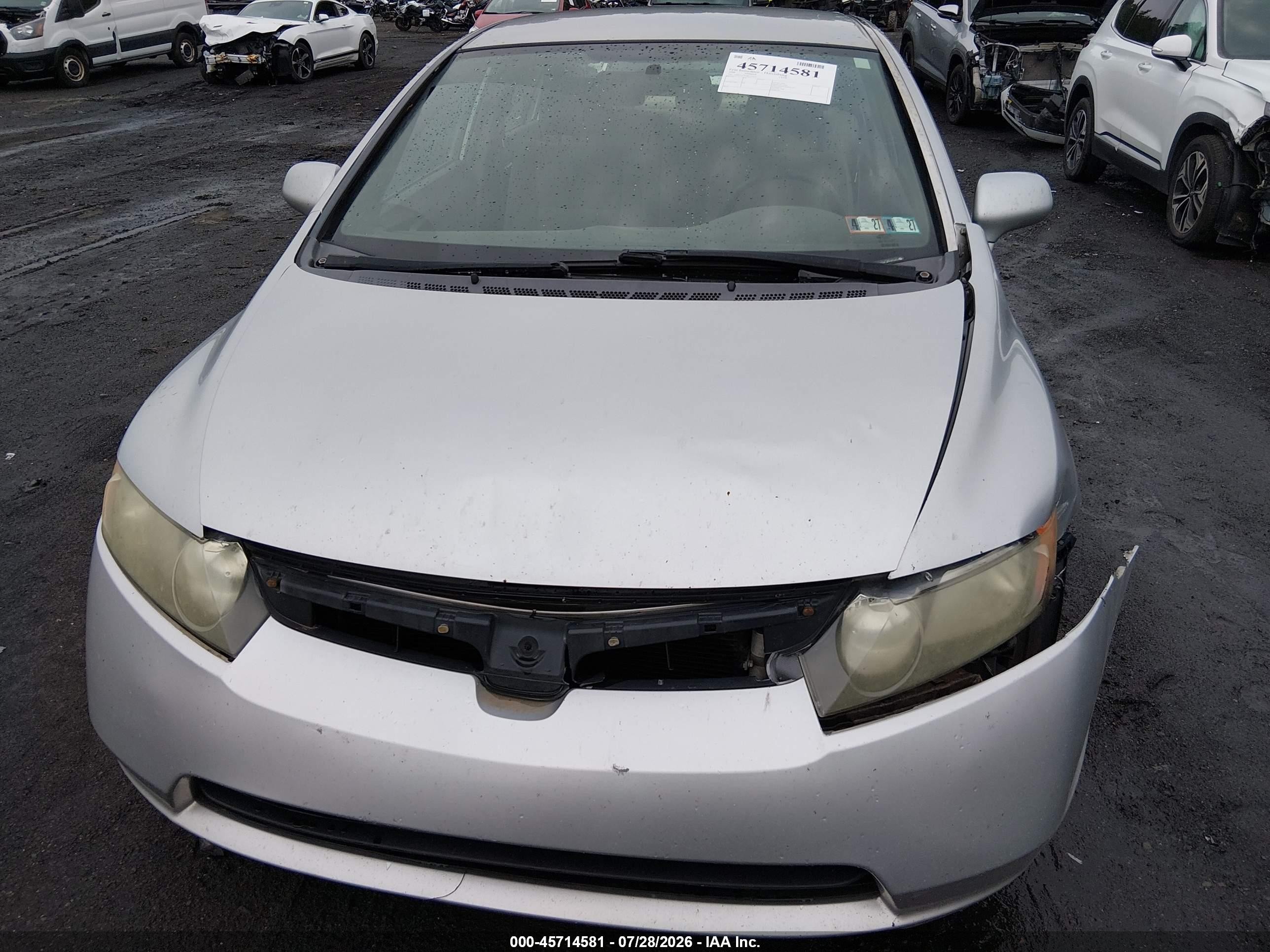 2006 Honda Civic Lx Silver vin: 1HGFA15546L120555