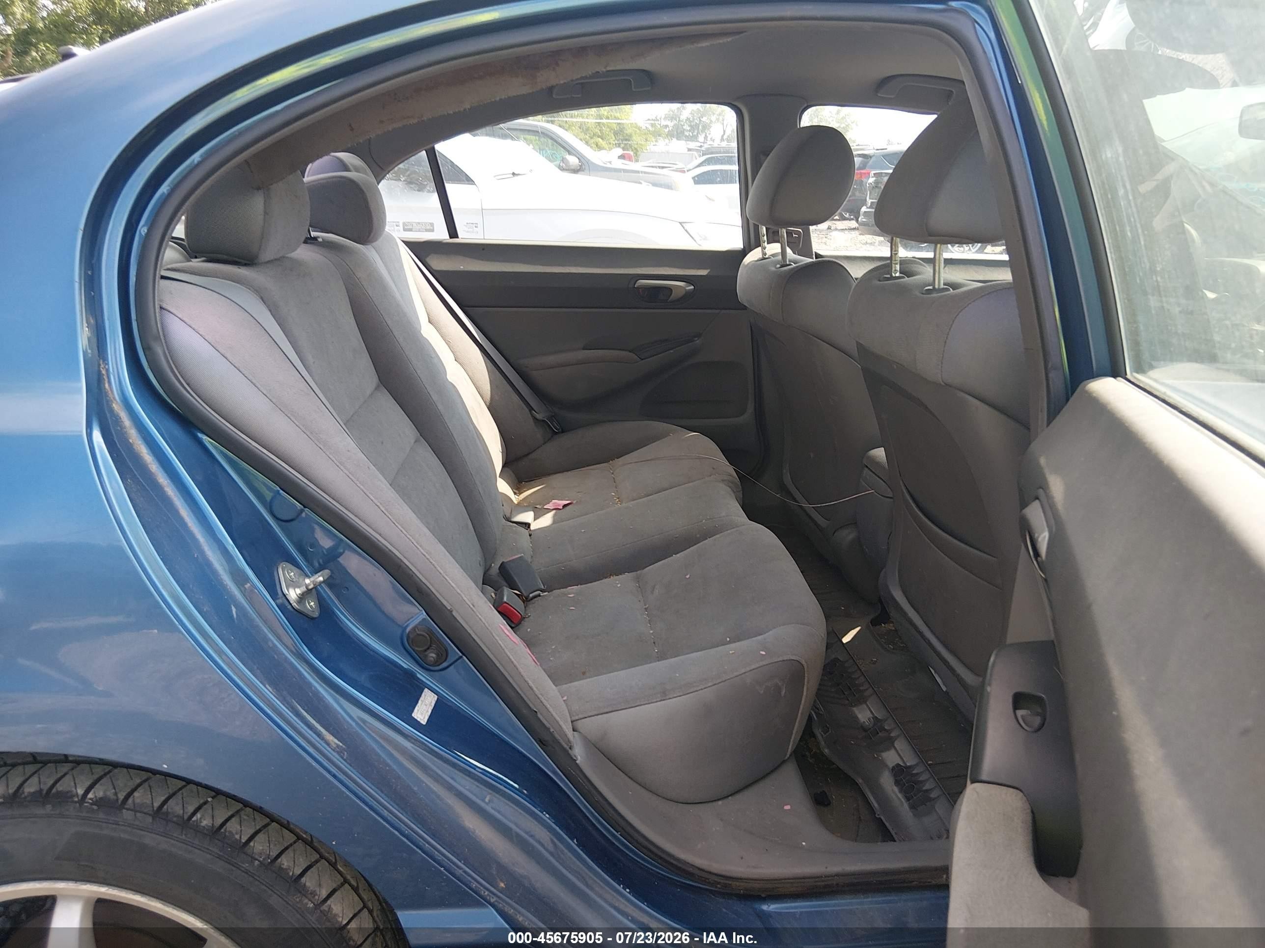 2007 Honda Civic Lx Синий vin: 1HGFA15547L100310