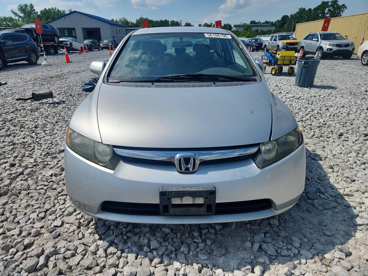 2007 Honda Civic Lx Silver vin: 1HGFA15547L113073
