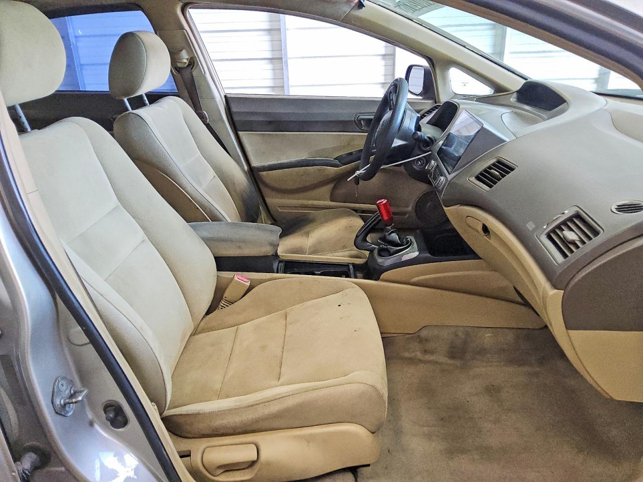 2006 Honda Civic Lx Tan vin: 1HGFA15556L092197
