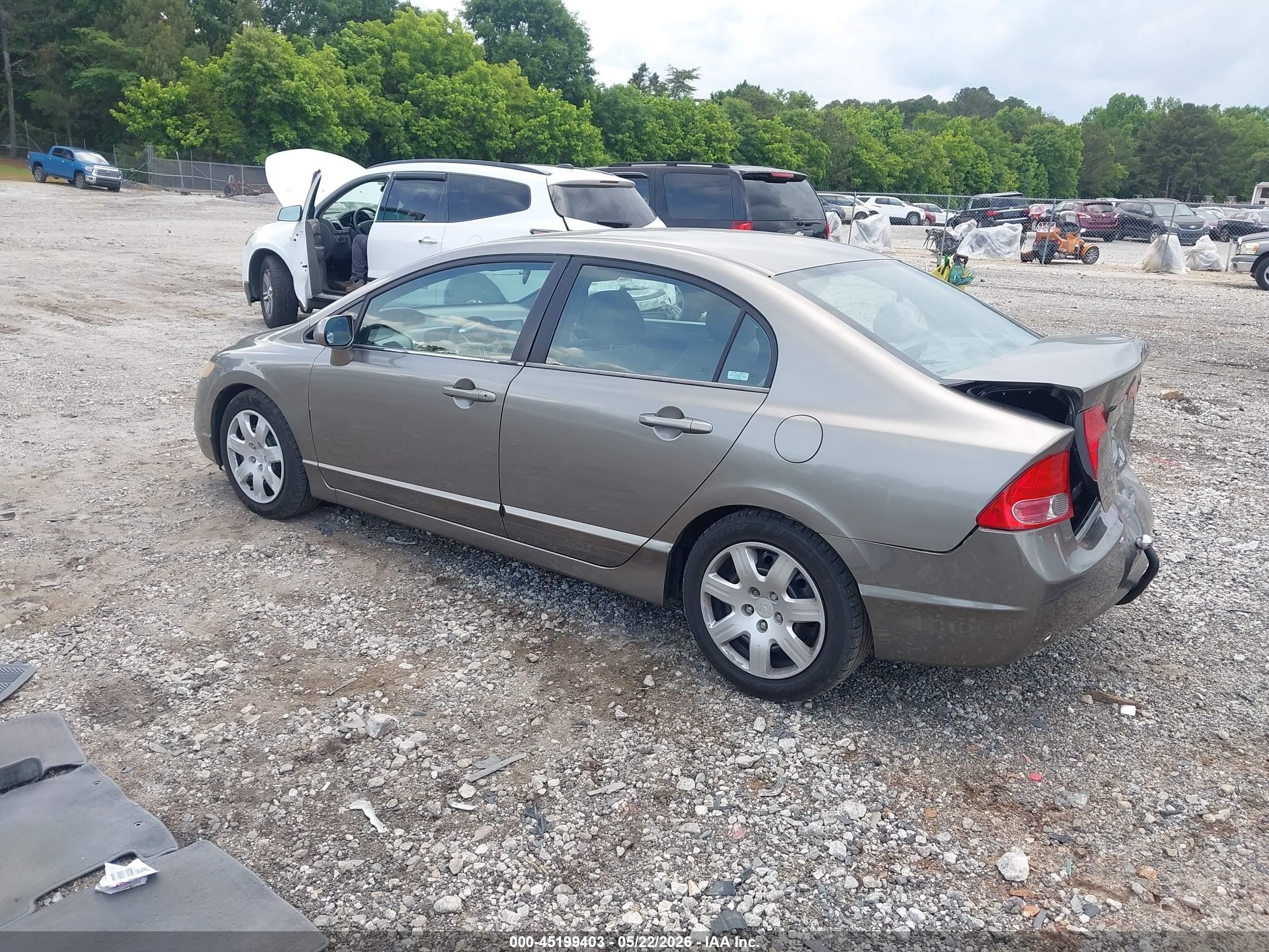 2006 Honda Civic Lx Gray vin: 1HGFA15556L121620