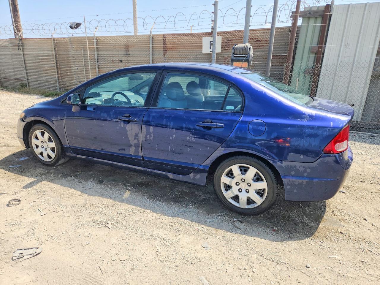 2008 Honda Civic Lx Blue vin: 1HGFA15558L012545