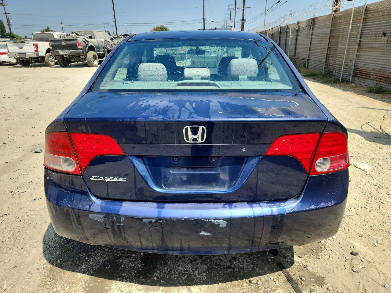 2008 Honda Civic Lx Blue vin: 1HGFA15558L012545
