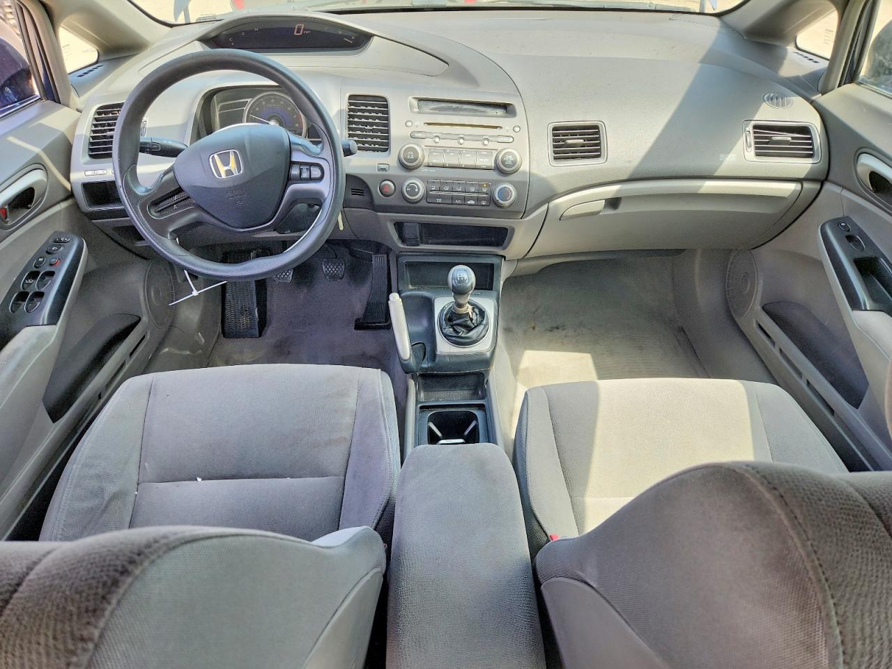 2008 Honda Civic Lx Blue vin: 1HGFA15558L012545