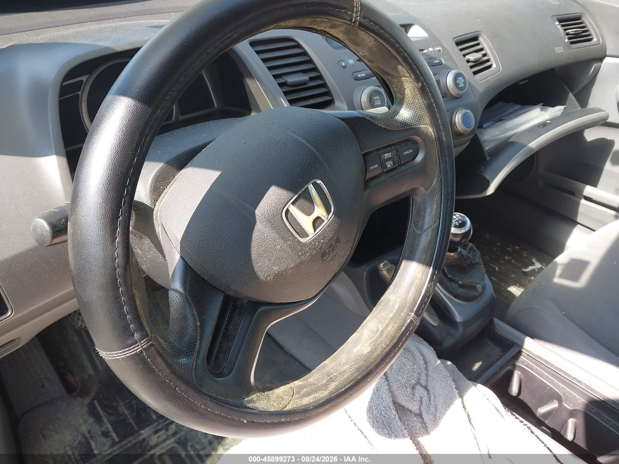 2007 Honda Civic Lx Gray vin: 1HGFA15567L140520