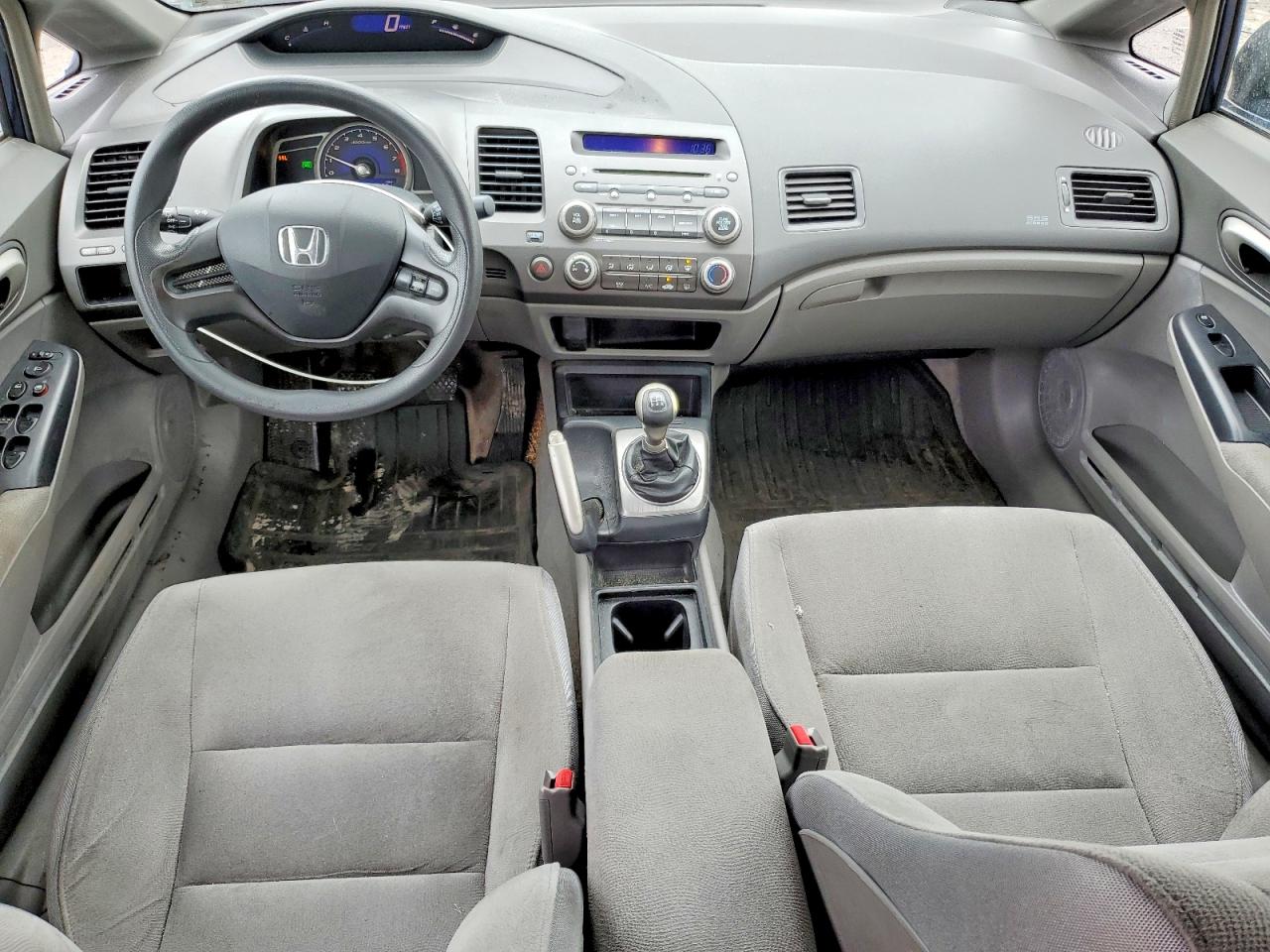 2008 Honda Civic Lx Blue vin: 1HGFA15568L024493