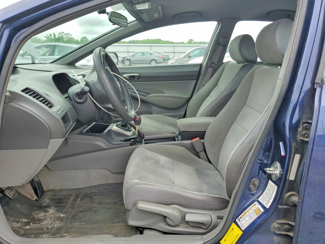 2008 Honda Civic Lx Blue vin: 1HGFA15568L024493