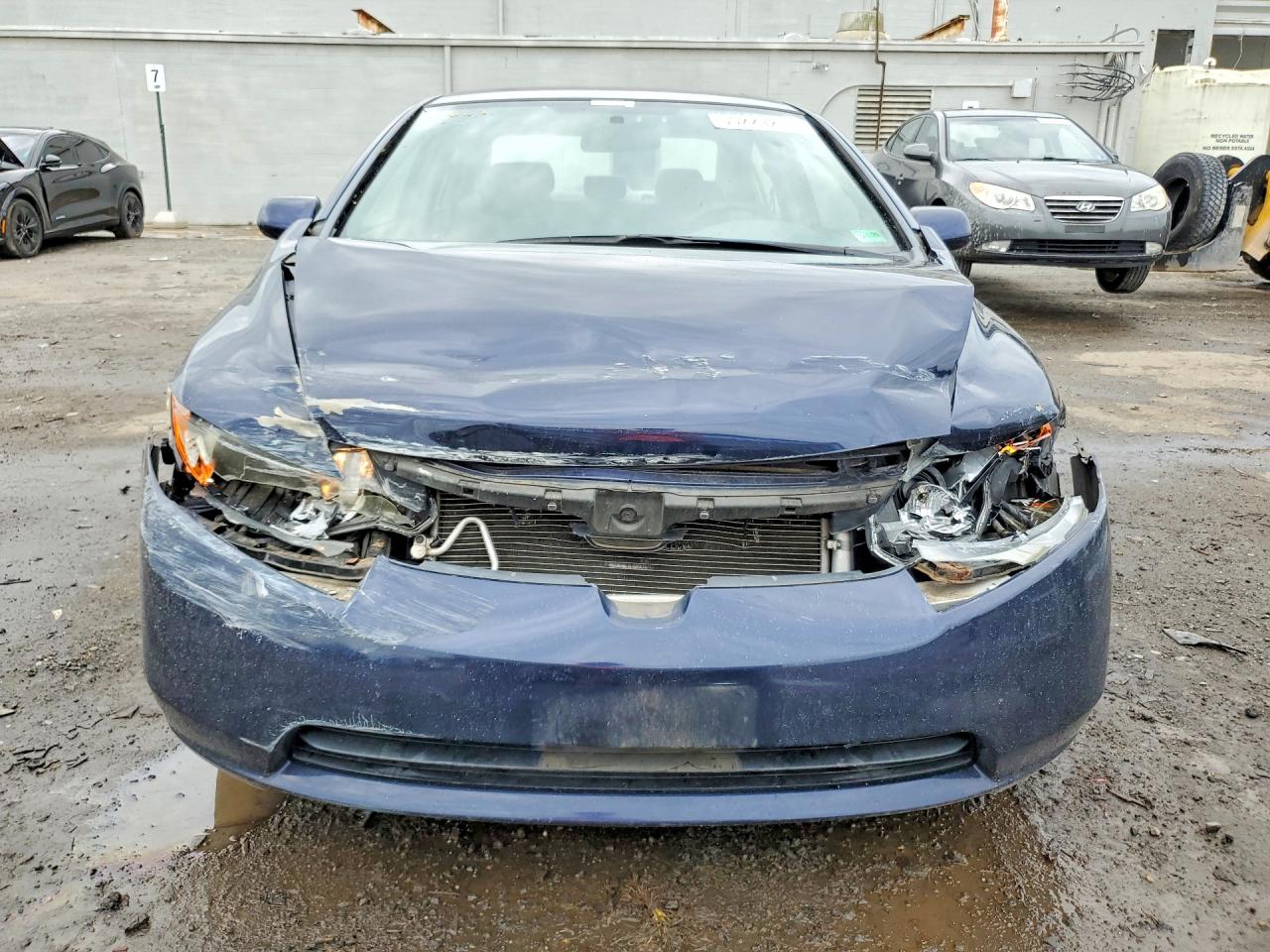 2008 Honda Civic Lx Blue vin: 1HGFA15568L024493