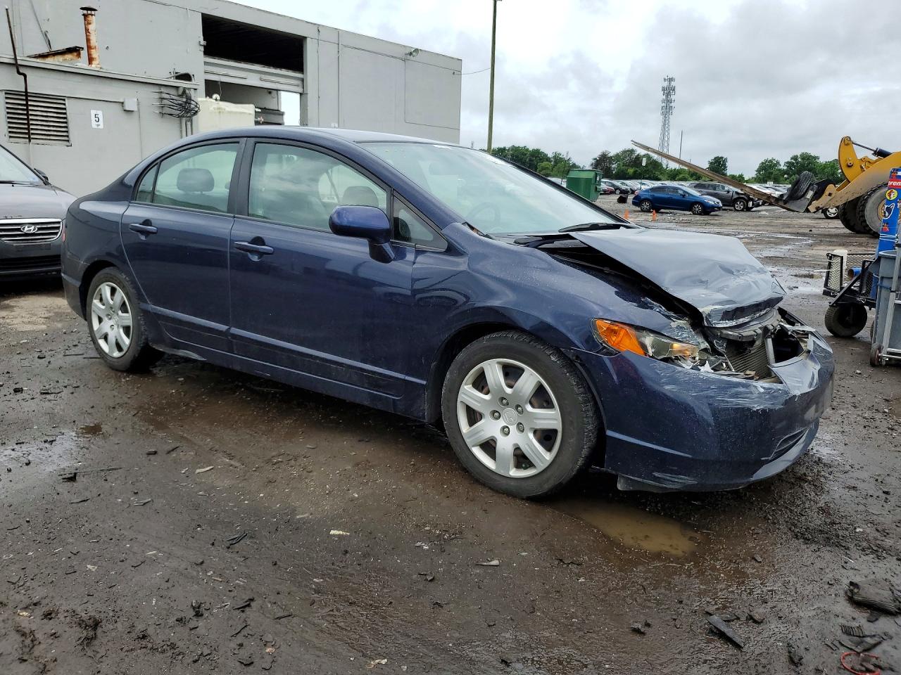 2008 Honda Civic Lx Blue vin: 1HGFA15568L024493