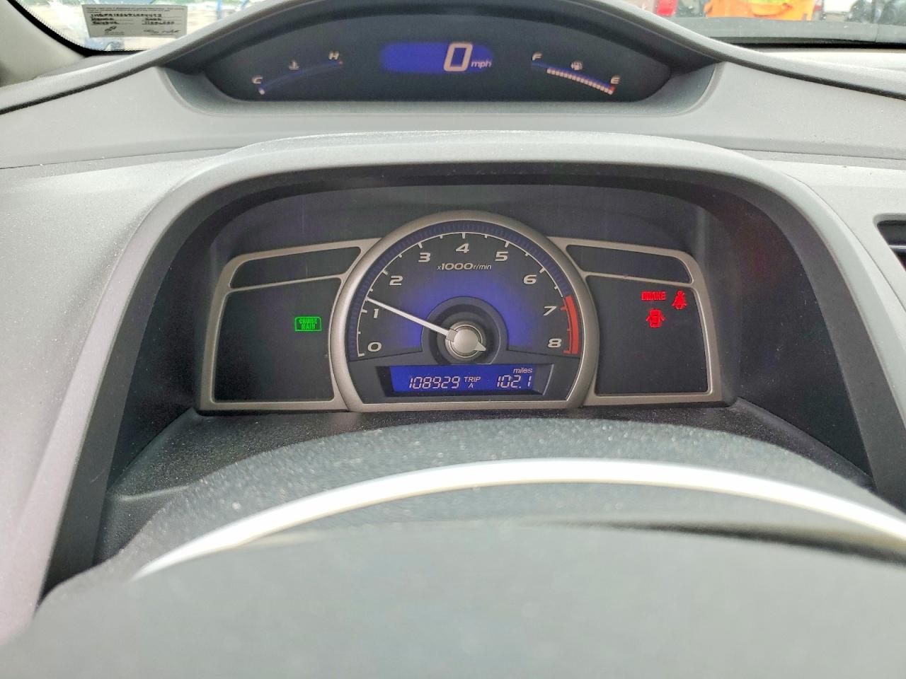 2008 Honda Civic Lx Blue vin: 1HGFA15568L024493