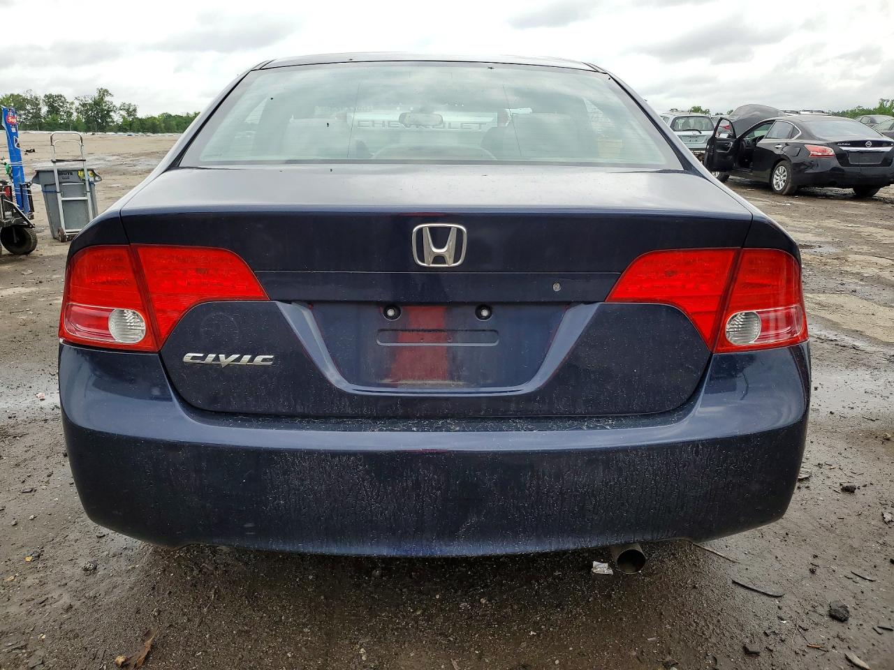 2008 Honda Civic Lx Blue vin: 1HGFA15568L024493