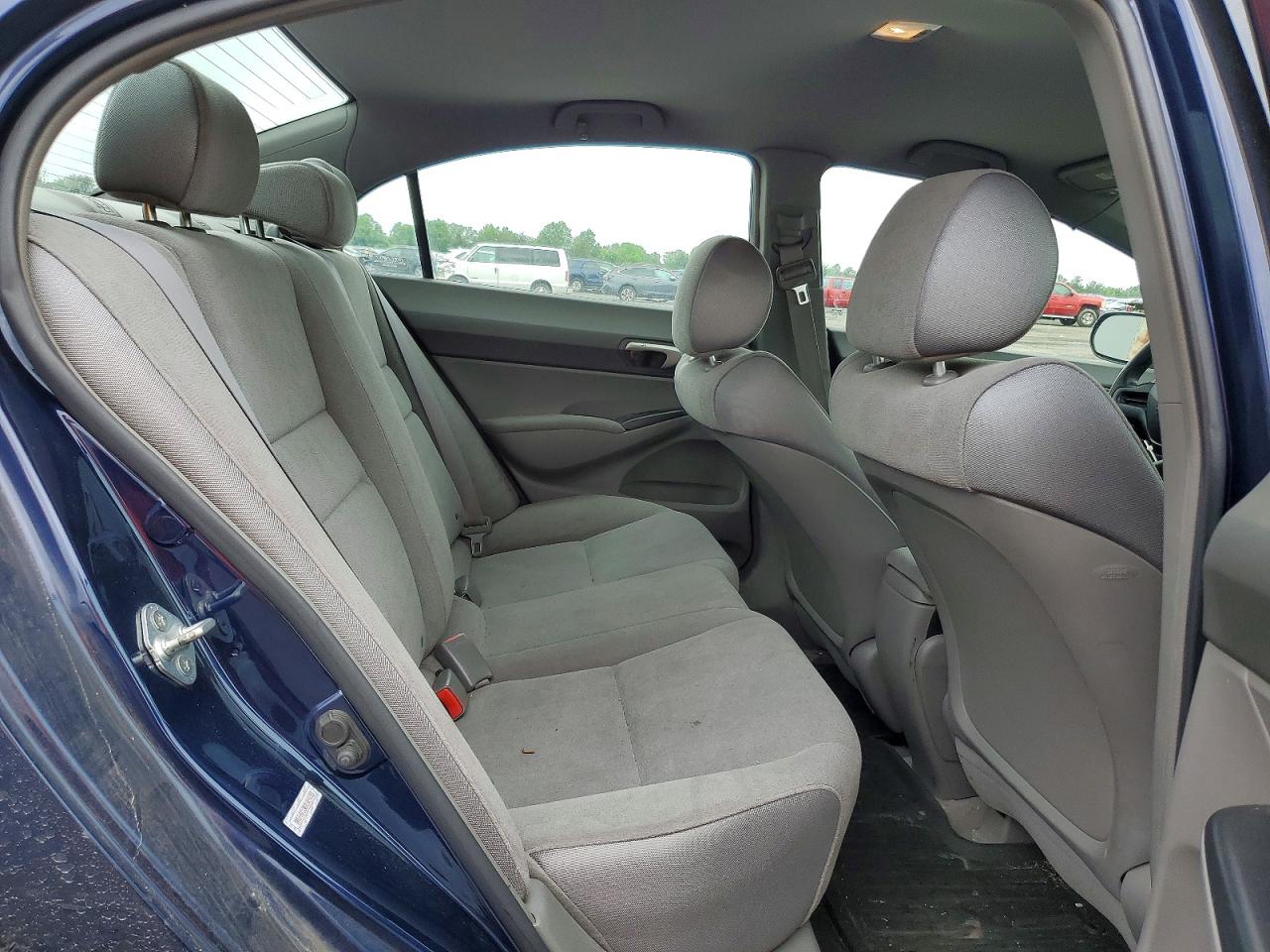 2008 Honda Civic Lx Blue vin: 1HGFA15568L024493