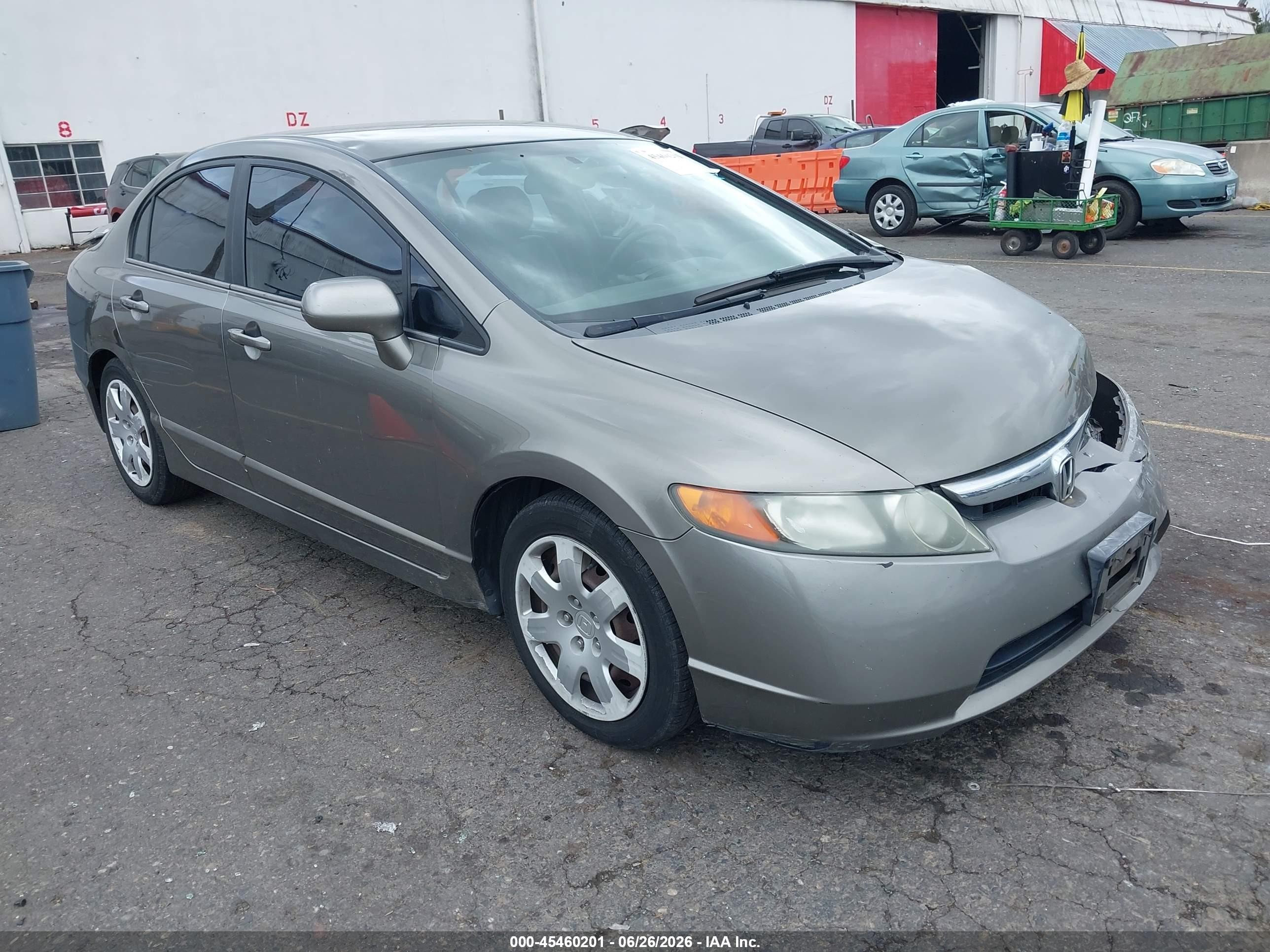 2006 Honda Civic Lx Серый vin: 1HGFA15576L121778