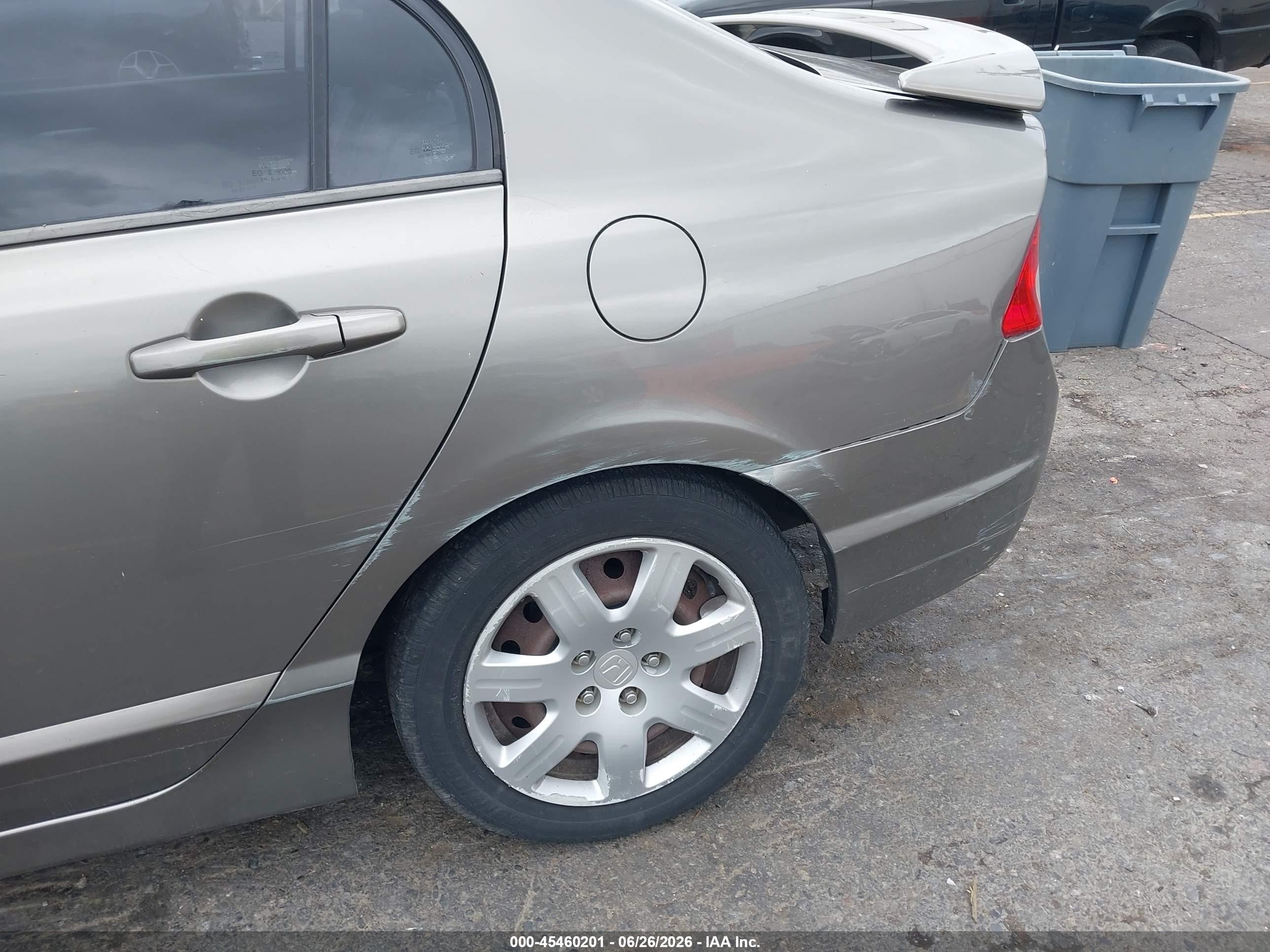 2006 Honda Civic Lx Серый vin: 1HGFA15576L121778