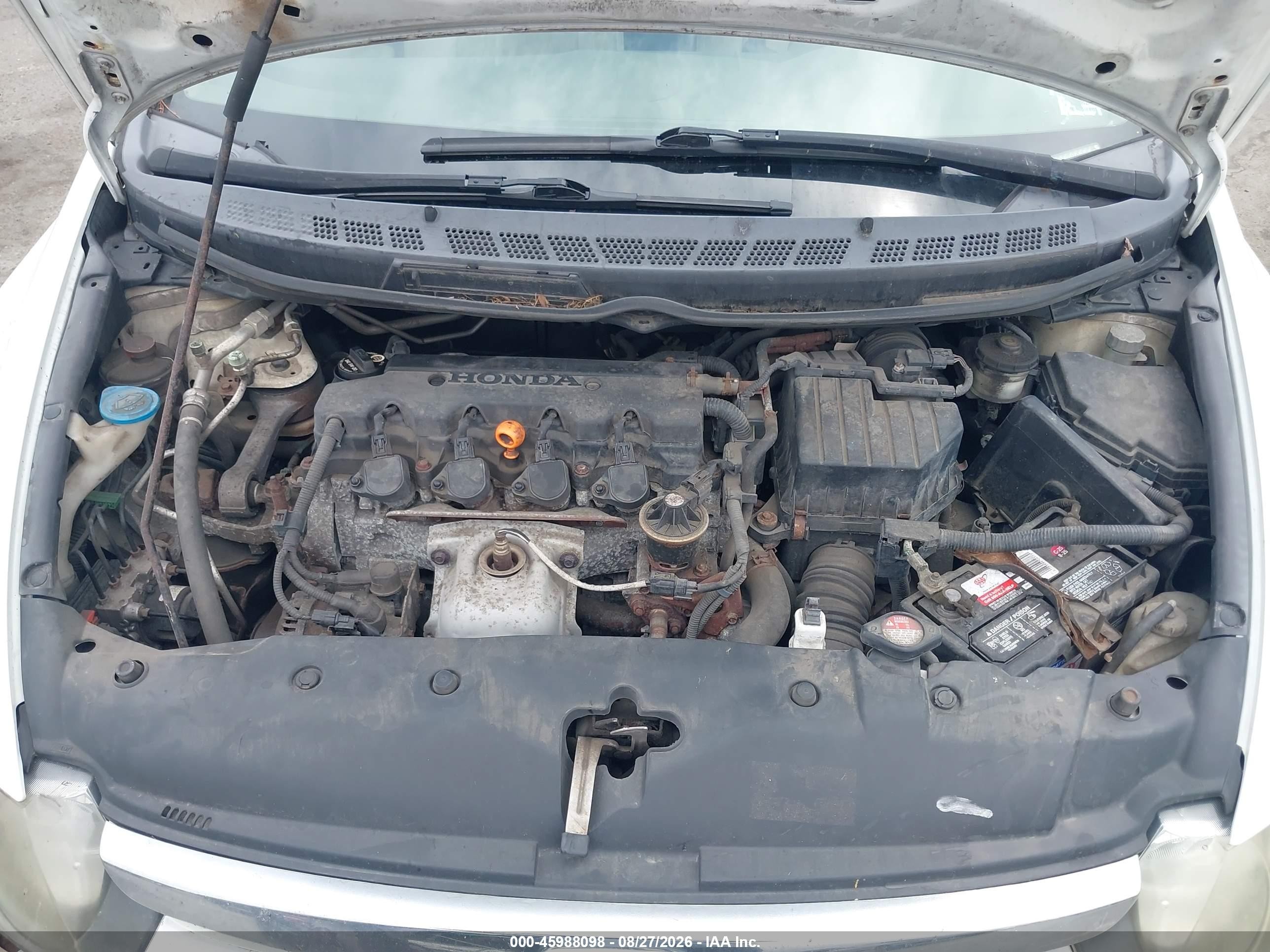 2007 Honda Civic Lx Белый vin: 1HGFA15577L123550