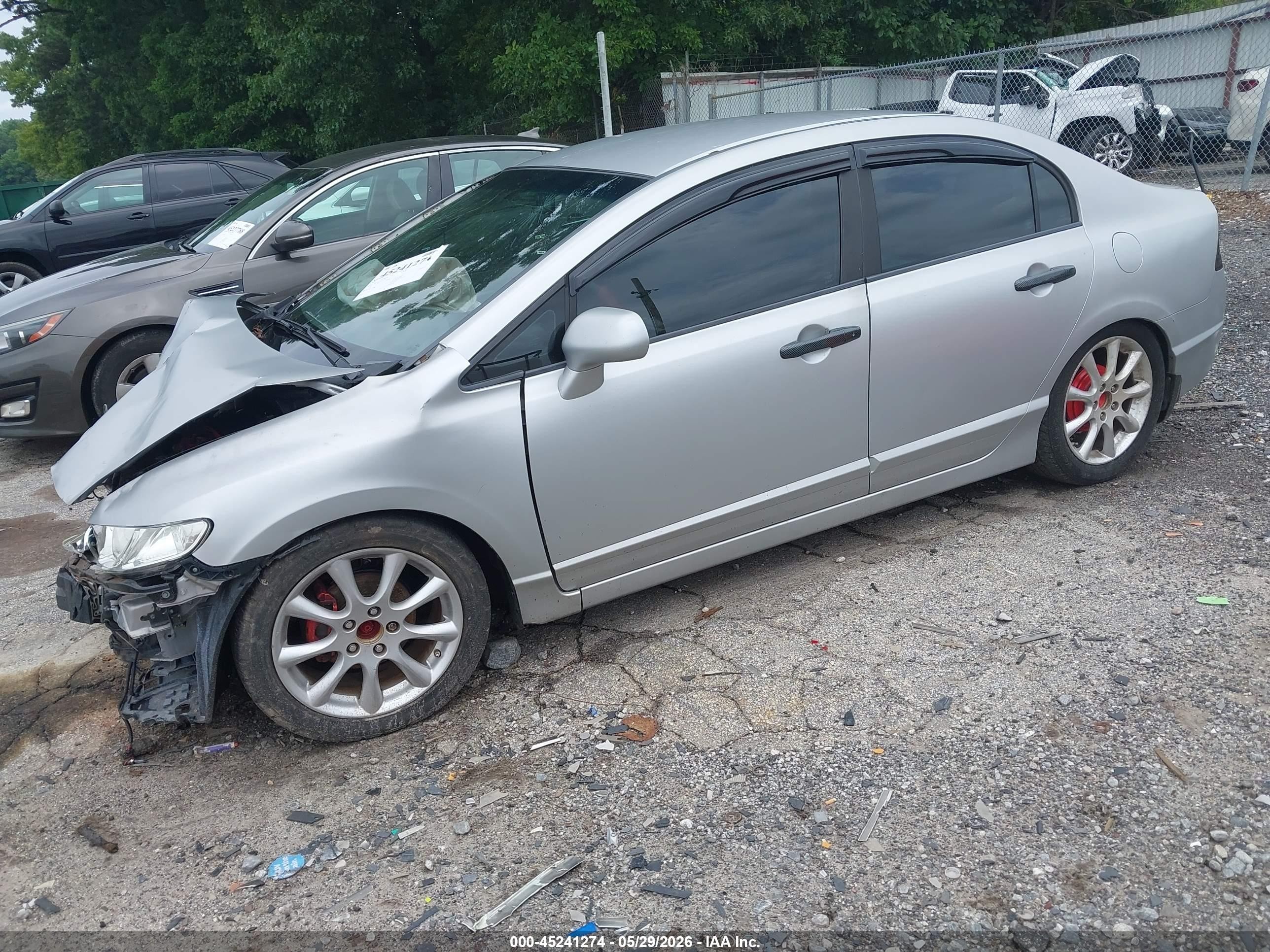 2009 Honda Civic Lx Gray vin: 1HGFA15579L014718
