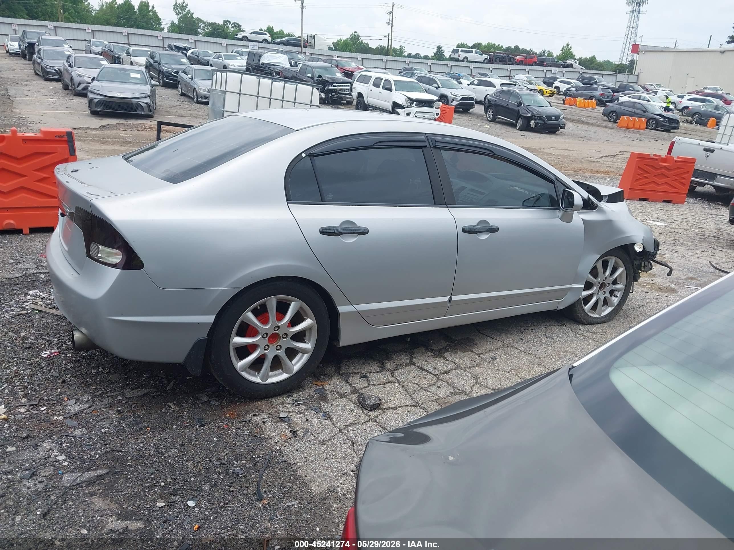 2009 Honda Civic Lx Gray vin: 1HGFA15579L014718
