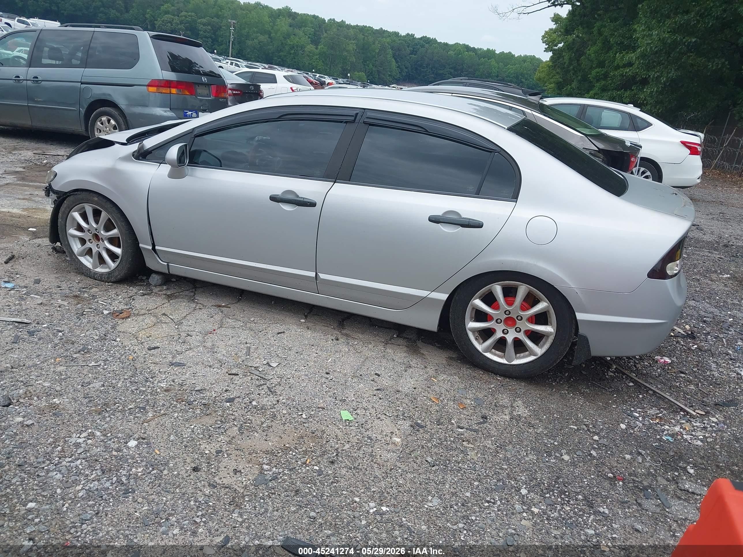 2009 Honda Civic Lx Gray vin: 1HGFA15579L014718