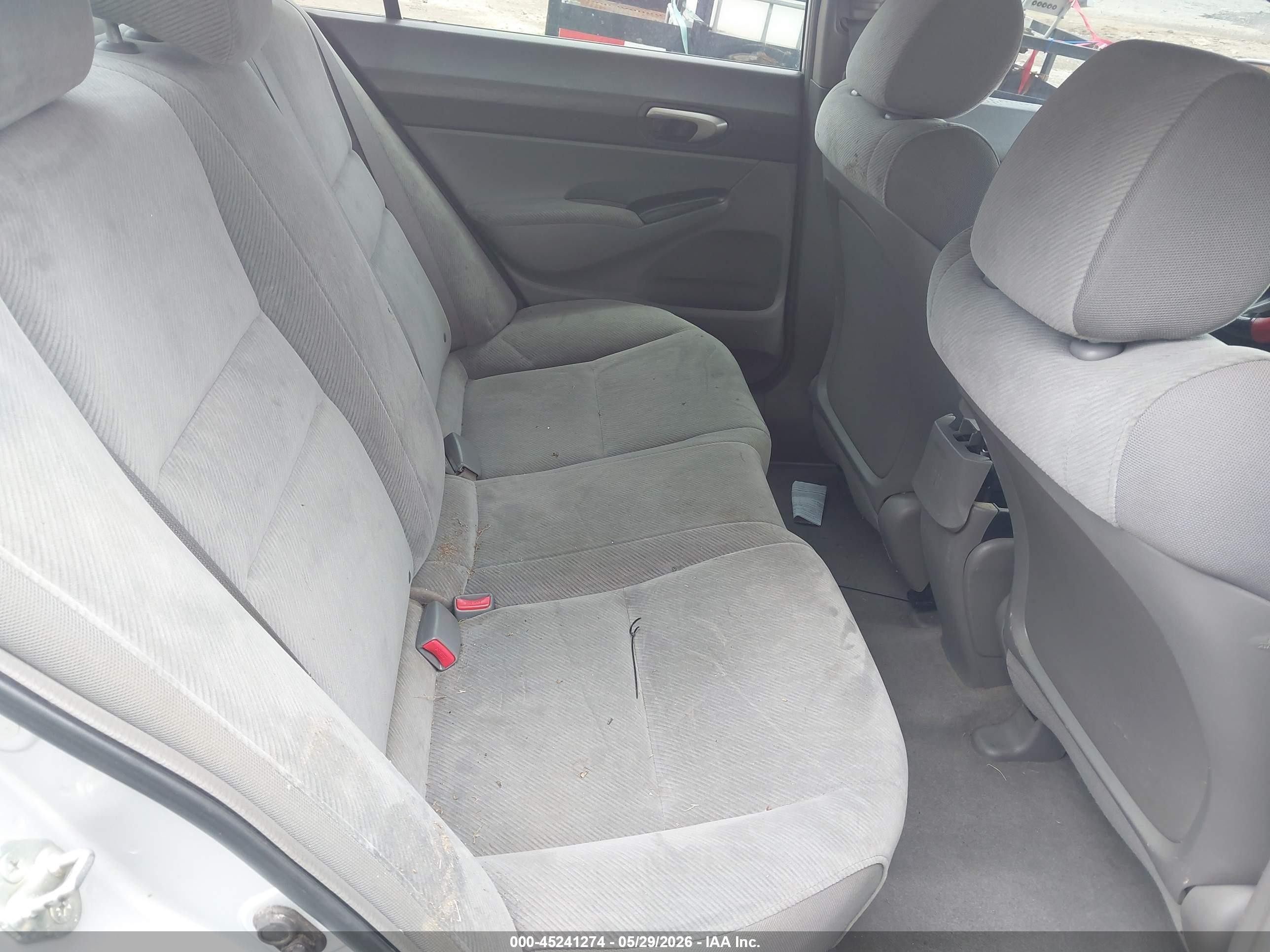 2009 Honda Civic Lx Gray vin: 1HGFA15579L014718