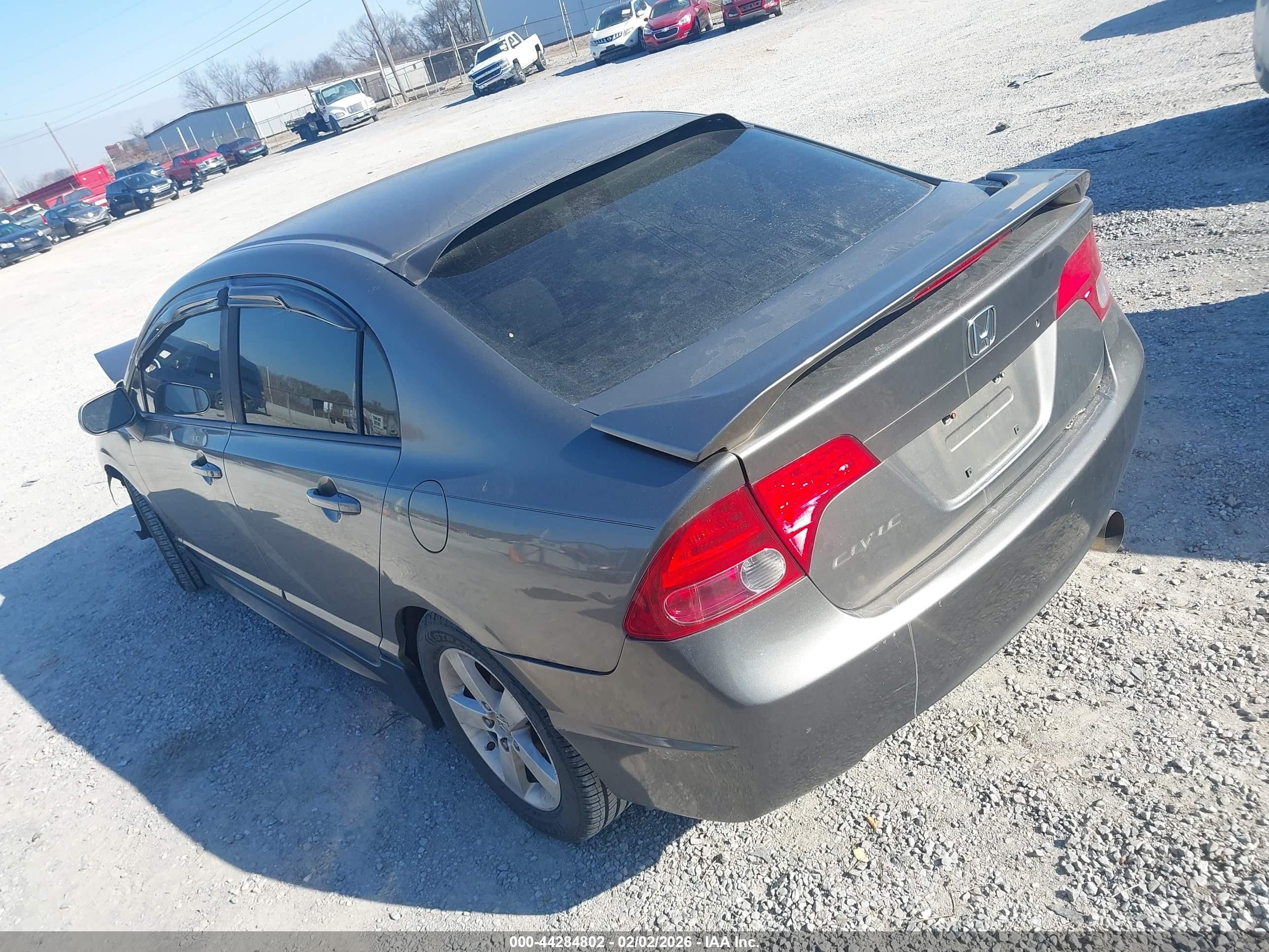 2008 Honda Civic Lx Gray vin: 1HGFA15598L040106