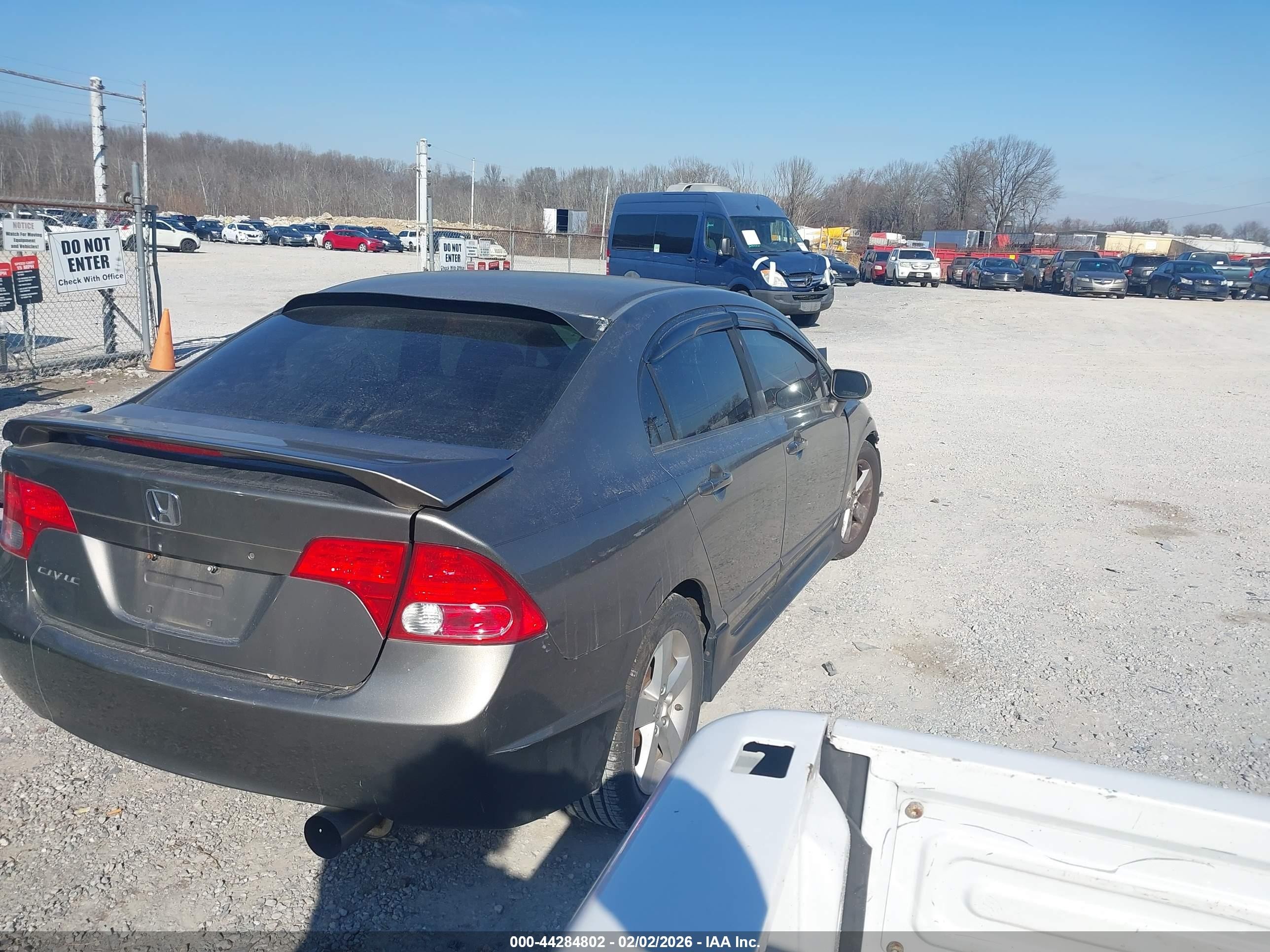 2008 Honda Civic Lx Gray vin: 1HGFA15598L040106