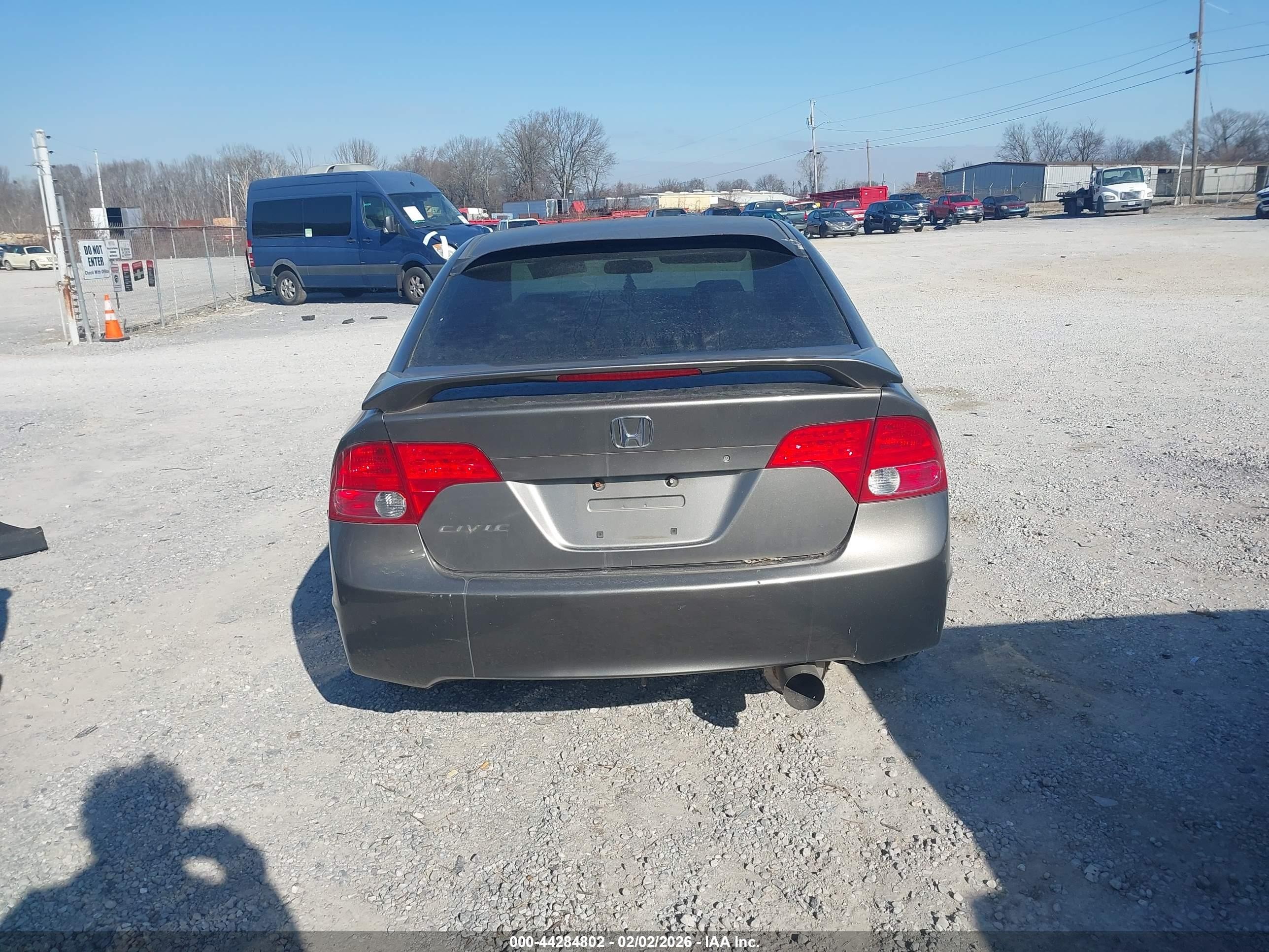 2008 Honda Civic Lx Gray vin: 1HGFA15598L040106