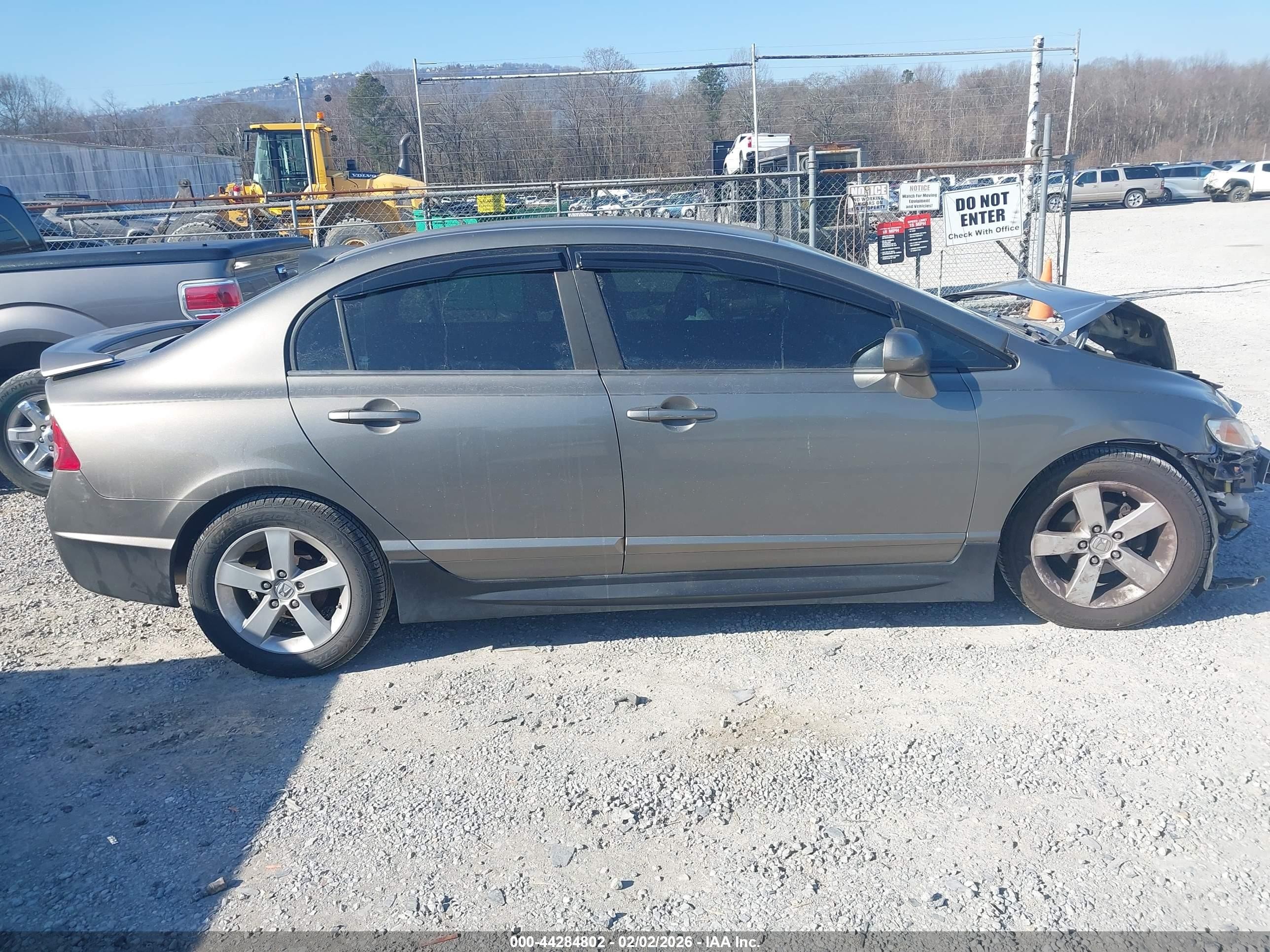 2008 Honda Civic Lx Gray vin: 1HGFA15598L040106