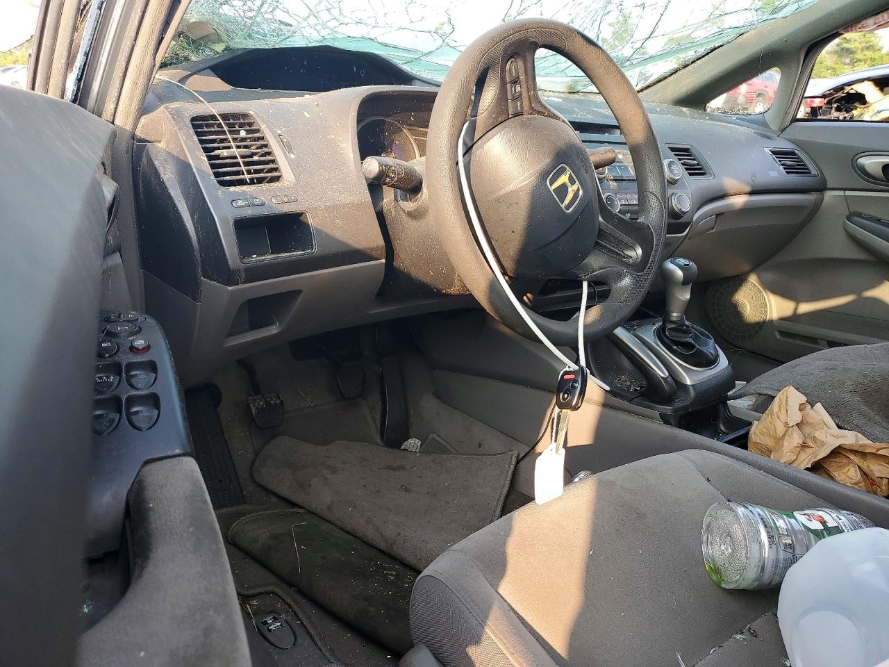 2008 Honda Civic Lx Серый vin: 1HGFA15598L077480