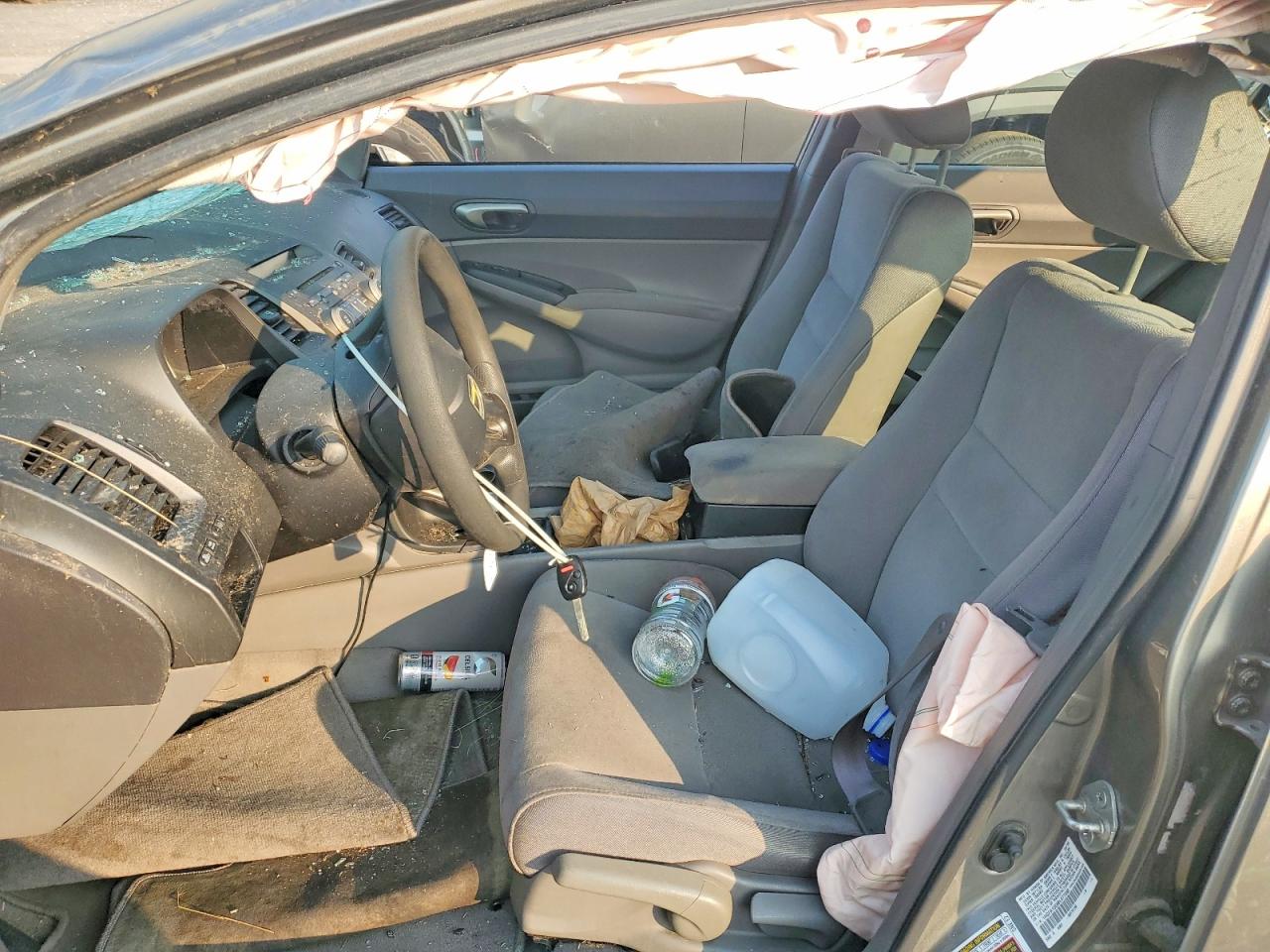 2008 Honda Civic Lx Серый vin: 1HGFA15598L077480
