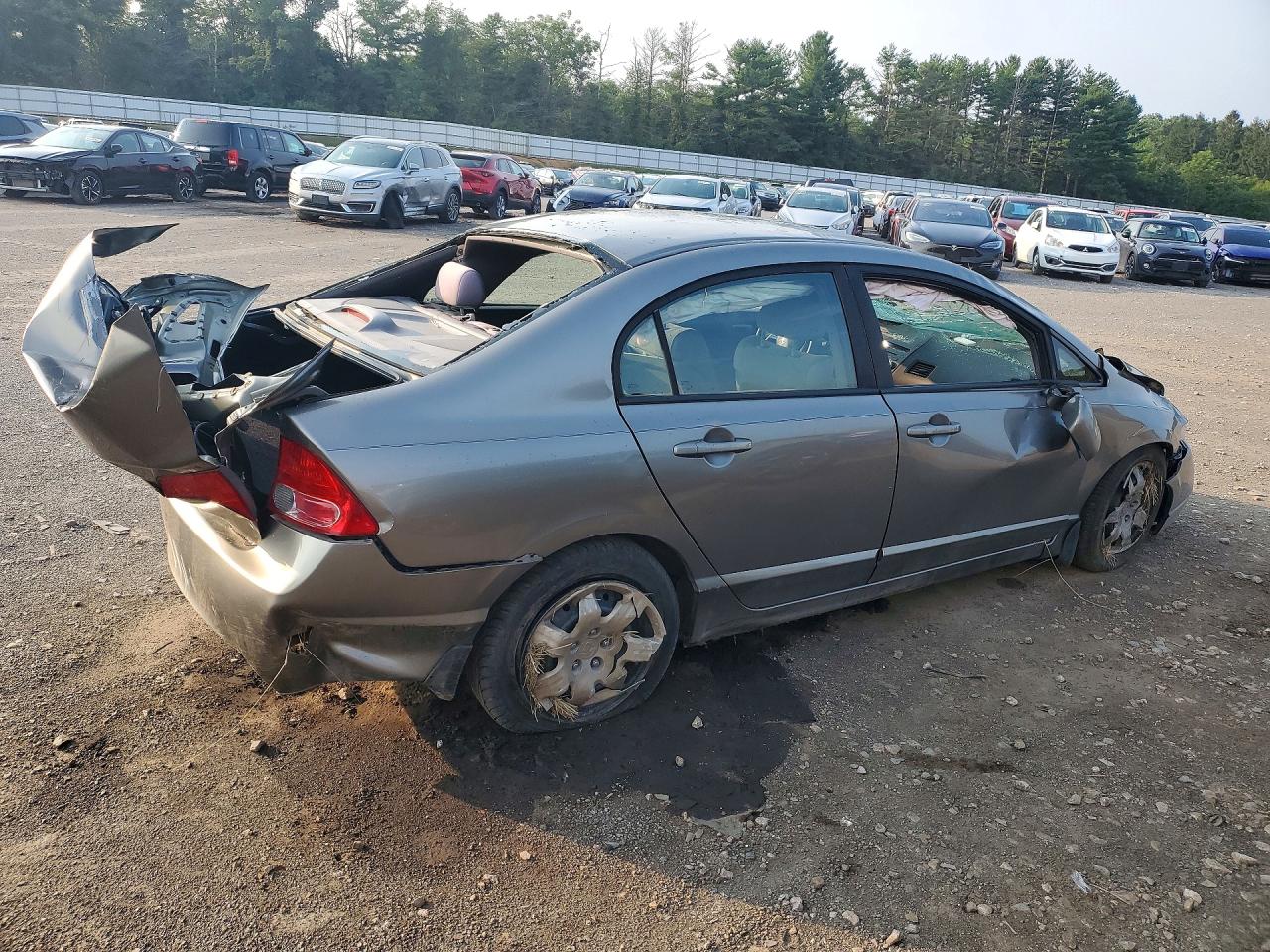 2008 Honda Civic Lx Серый vin: 1HGFA15598L077480